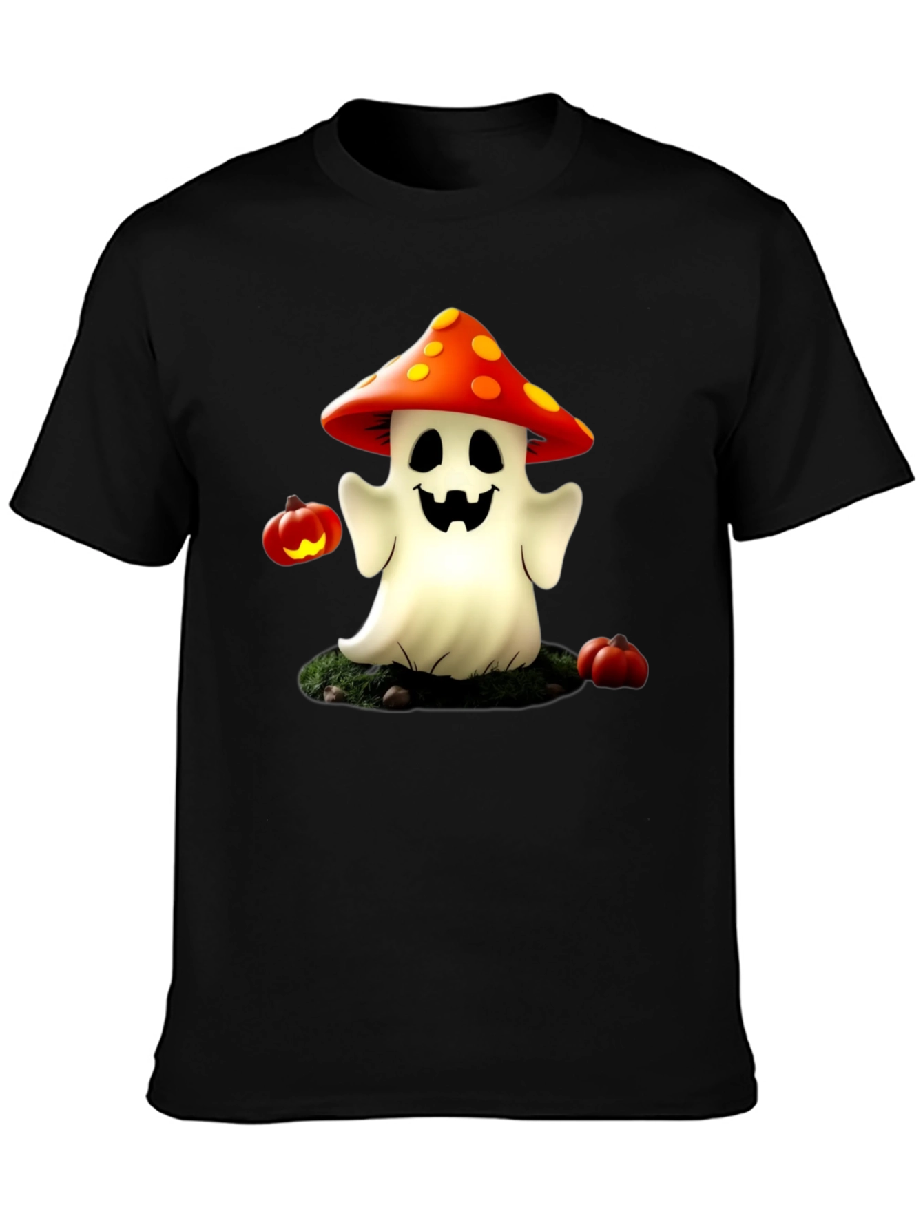 Spooky Mushroom Ghost T-Shirt - Halloween Tee