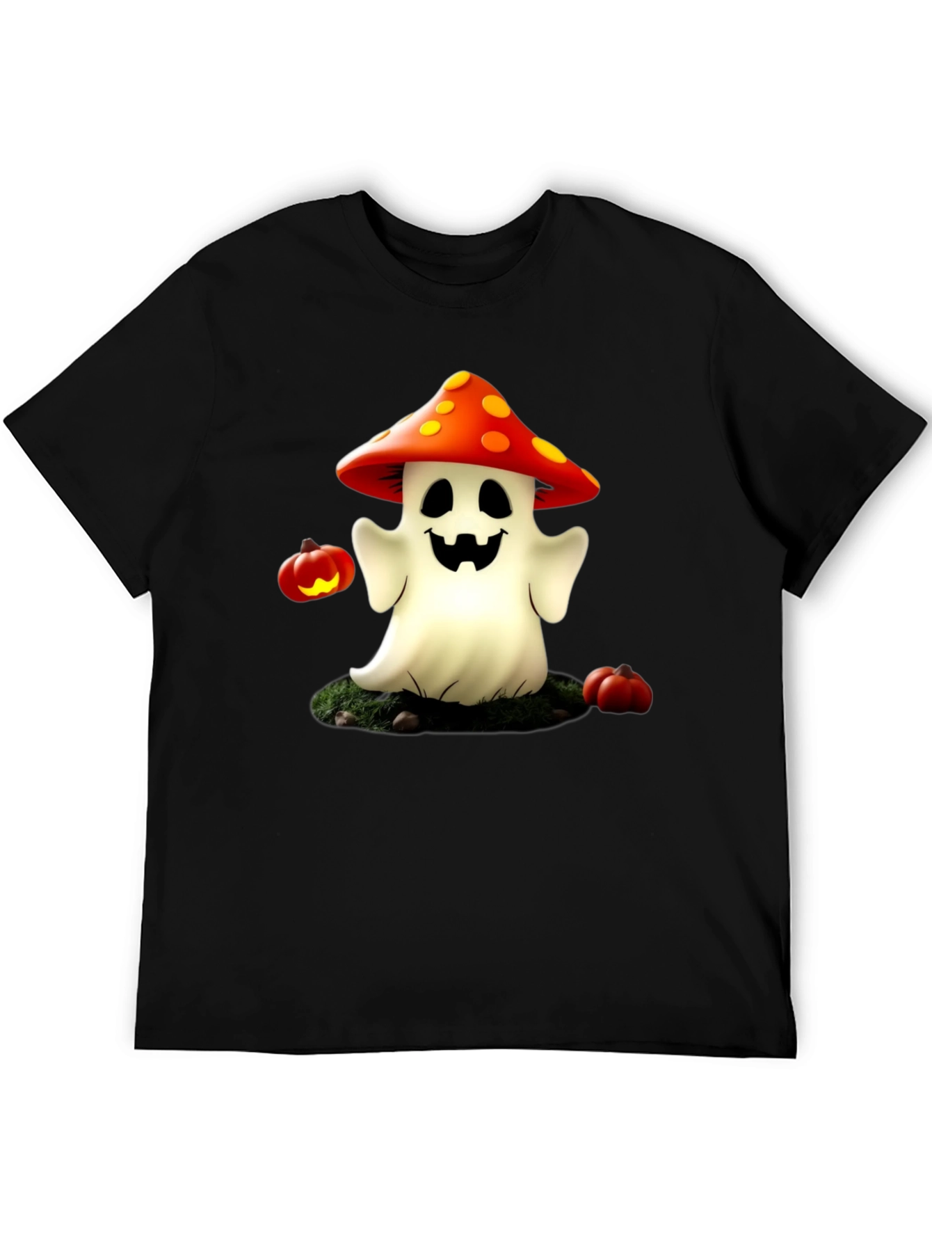 Spooky Mushroom Ghost T-Shirt - Halloween Tee
