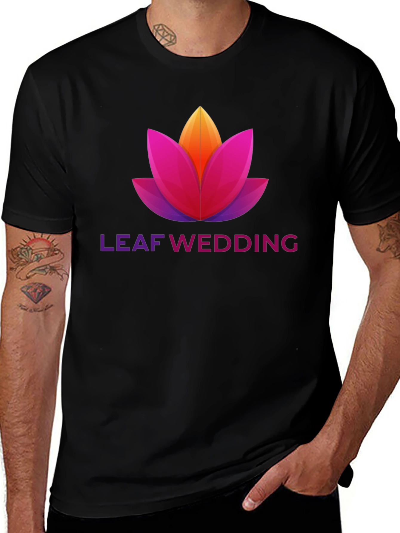 Leaf Wedding Graphic T-Shirt