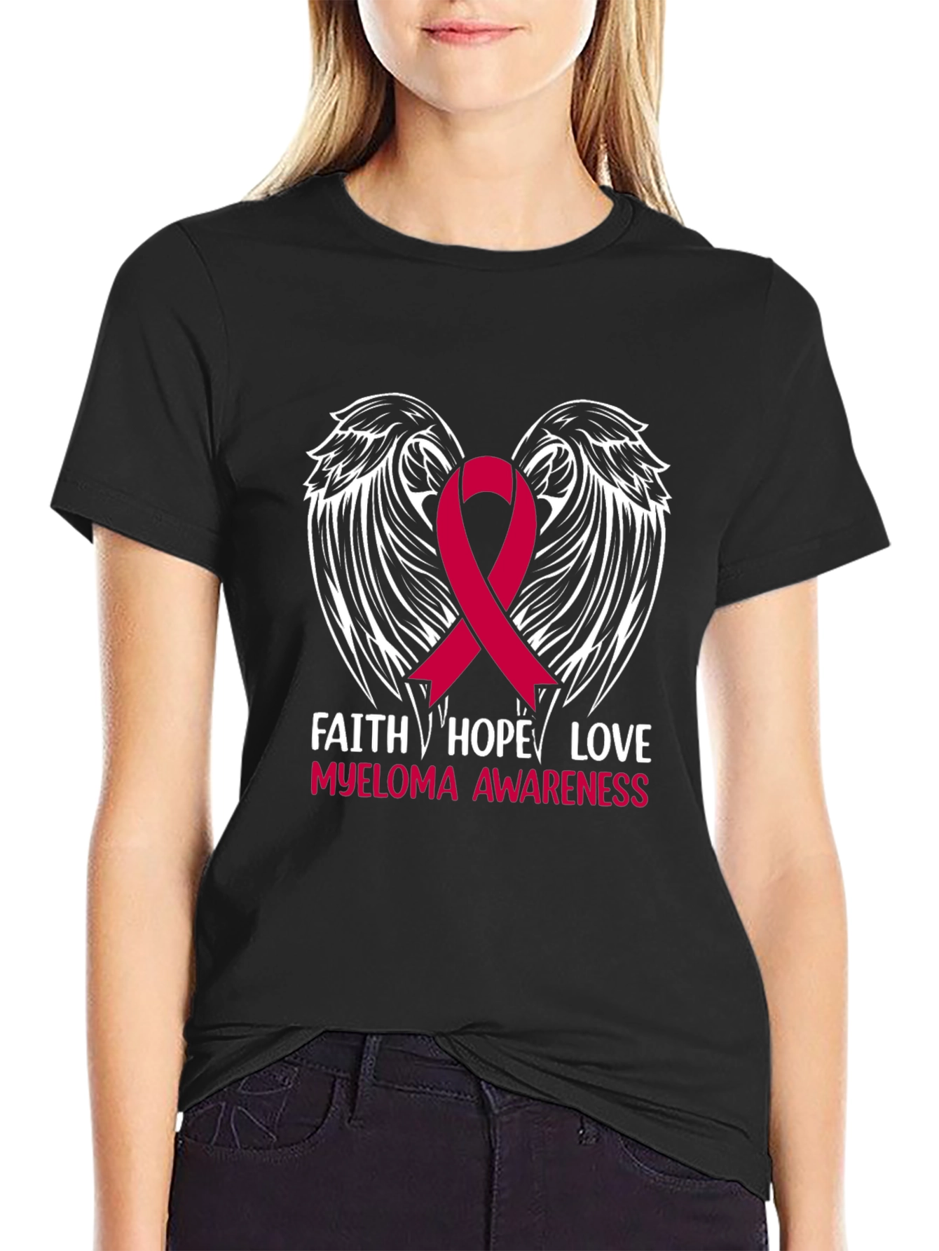 Faith Hope Love Myeloma Awareness T-Shirt