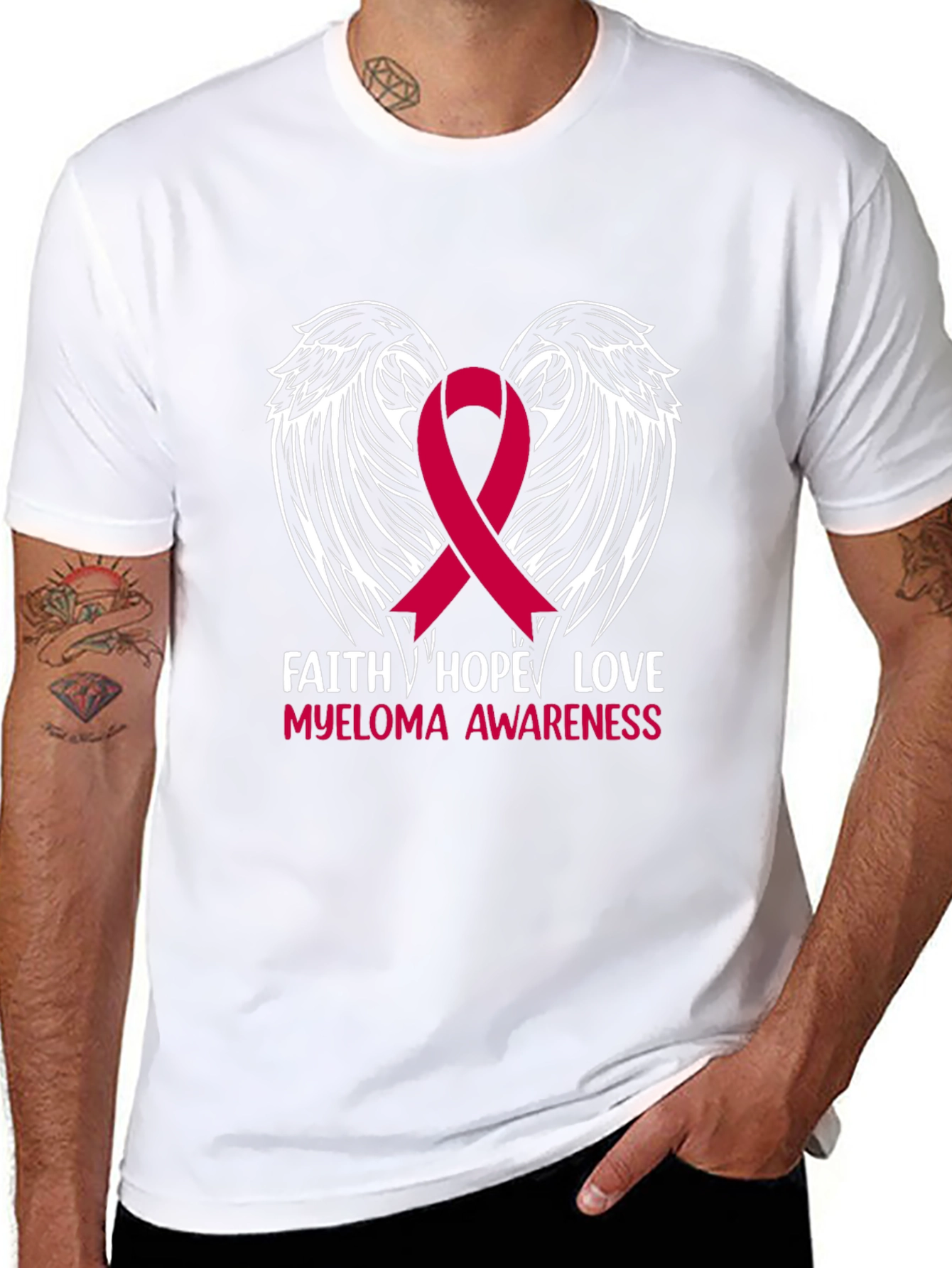Faith Hope Love Myeloma Awareness T-Shirt