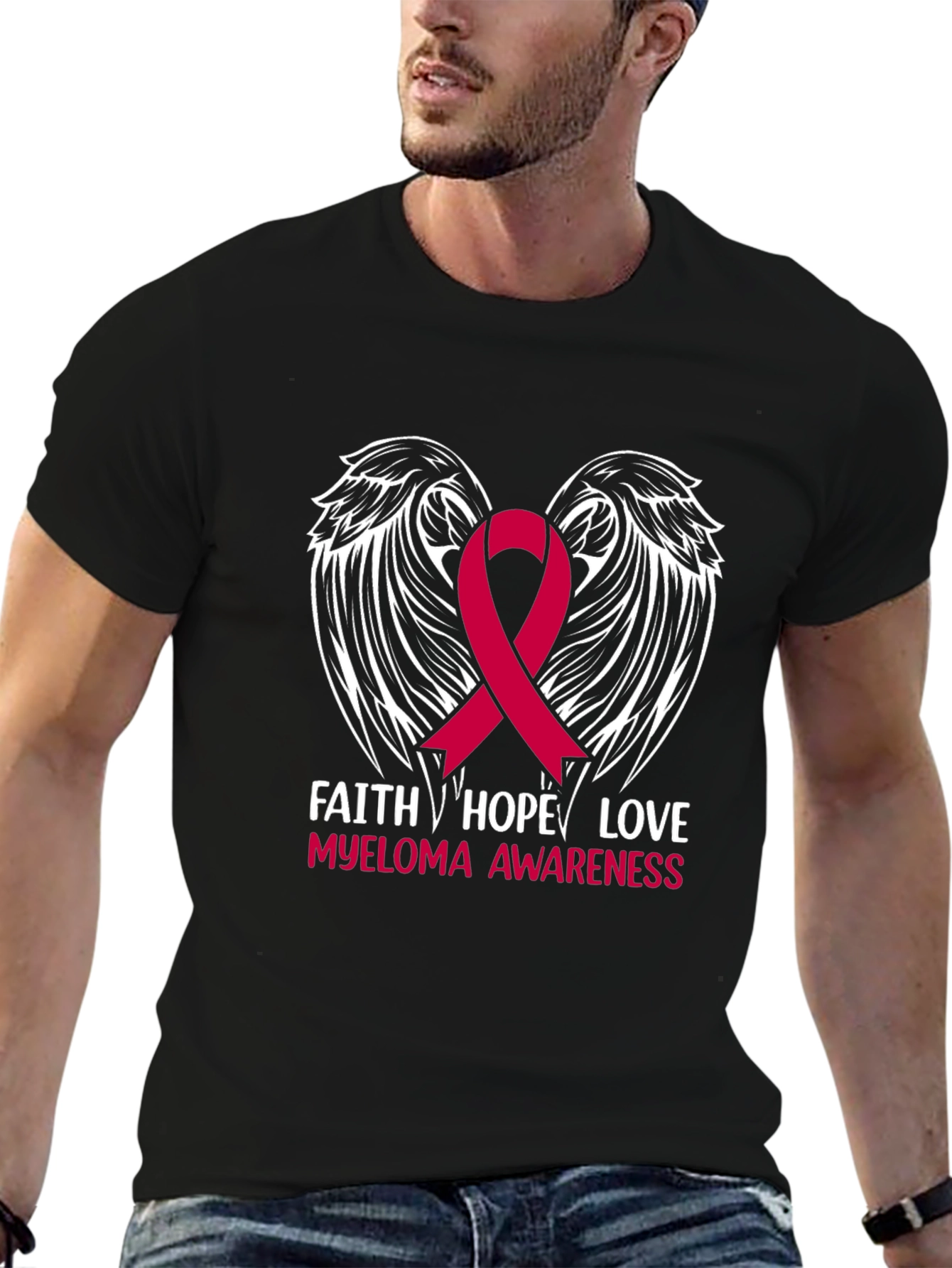 Faith Hope Love Myeloma Awareness T-Shirt