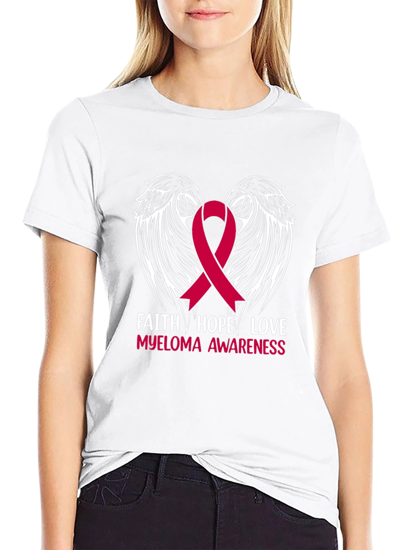 Faith Hope Love Myeloma Awareness T-Shirt