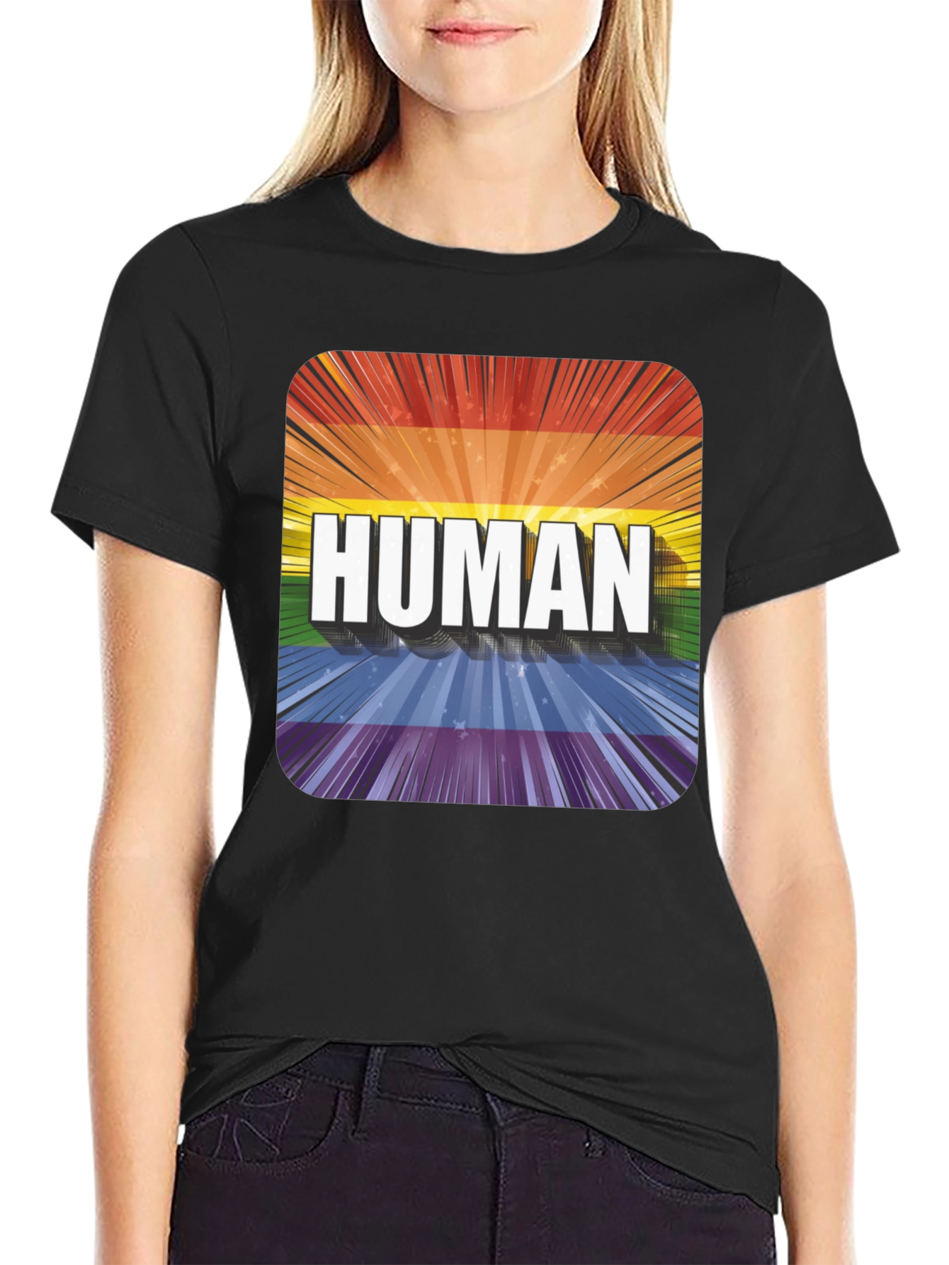 Human Pride T-Shirt - LGBTQ+ Rainbow Tee
