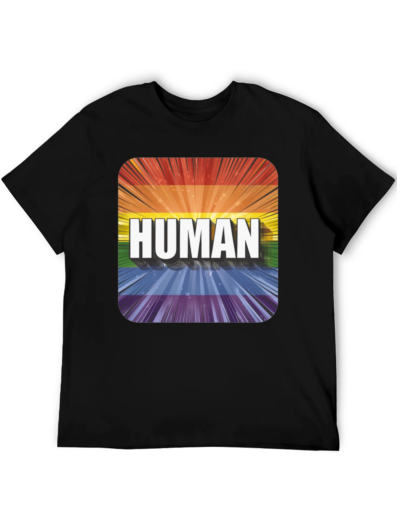 Human Pride T-Shirt - LGBTQ+ Rainbow Tee