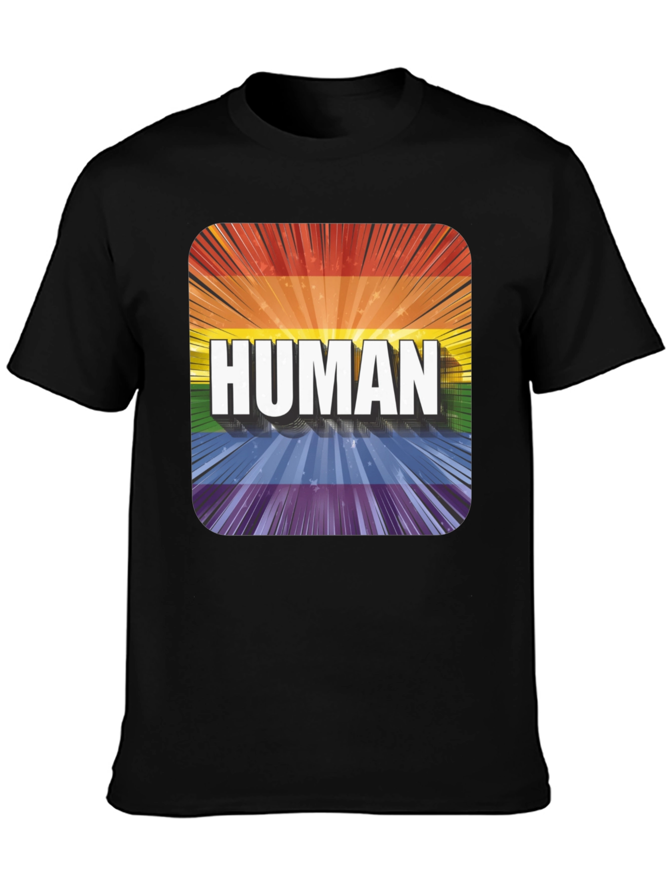 Human Pride T-Shirt - LGBTQ+ Rainbow Tee