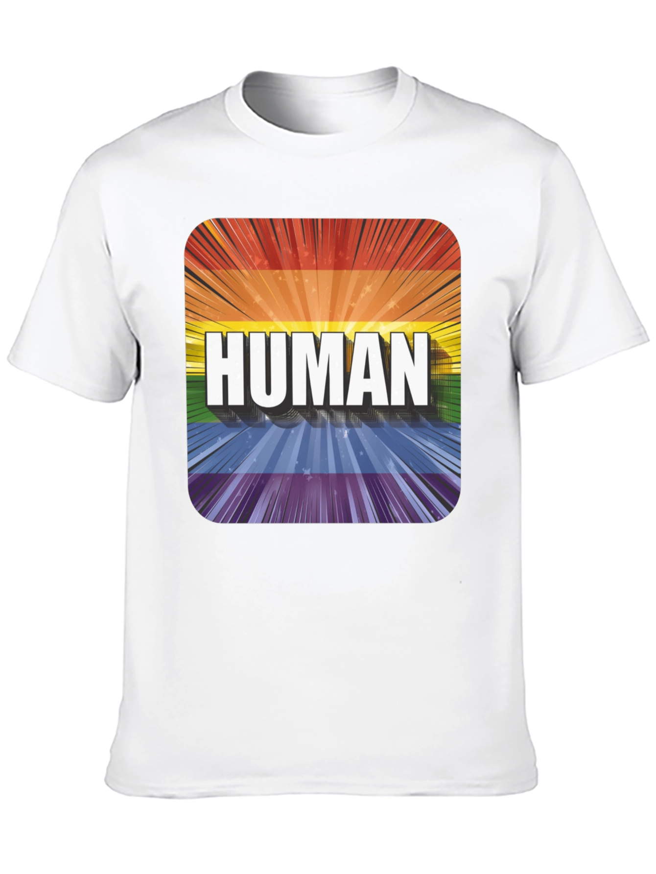 Human Pride T-Shirt - LGBTQ+ Rainbow Tee