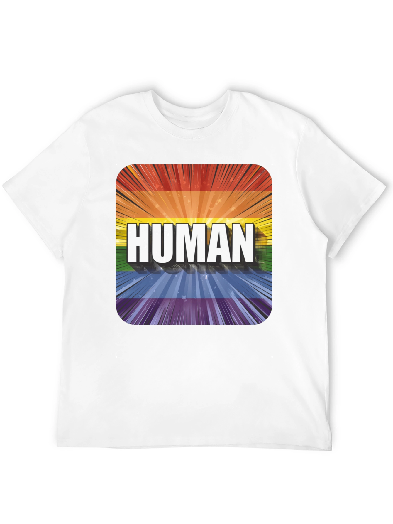 Human Pride T-Shirt - LGBTQ+ Rainbow Tee