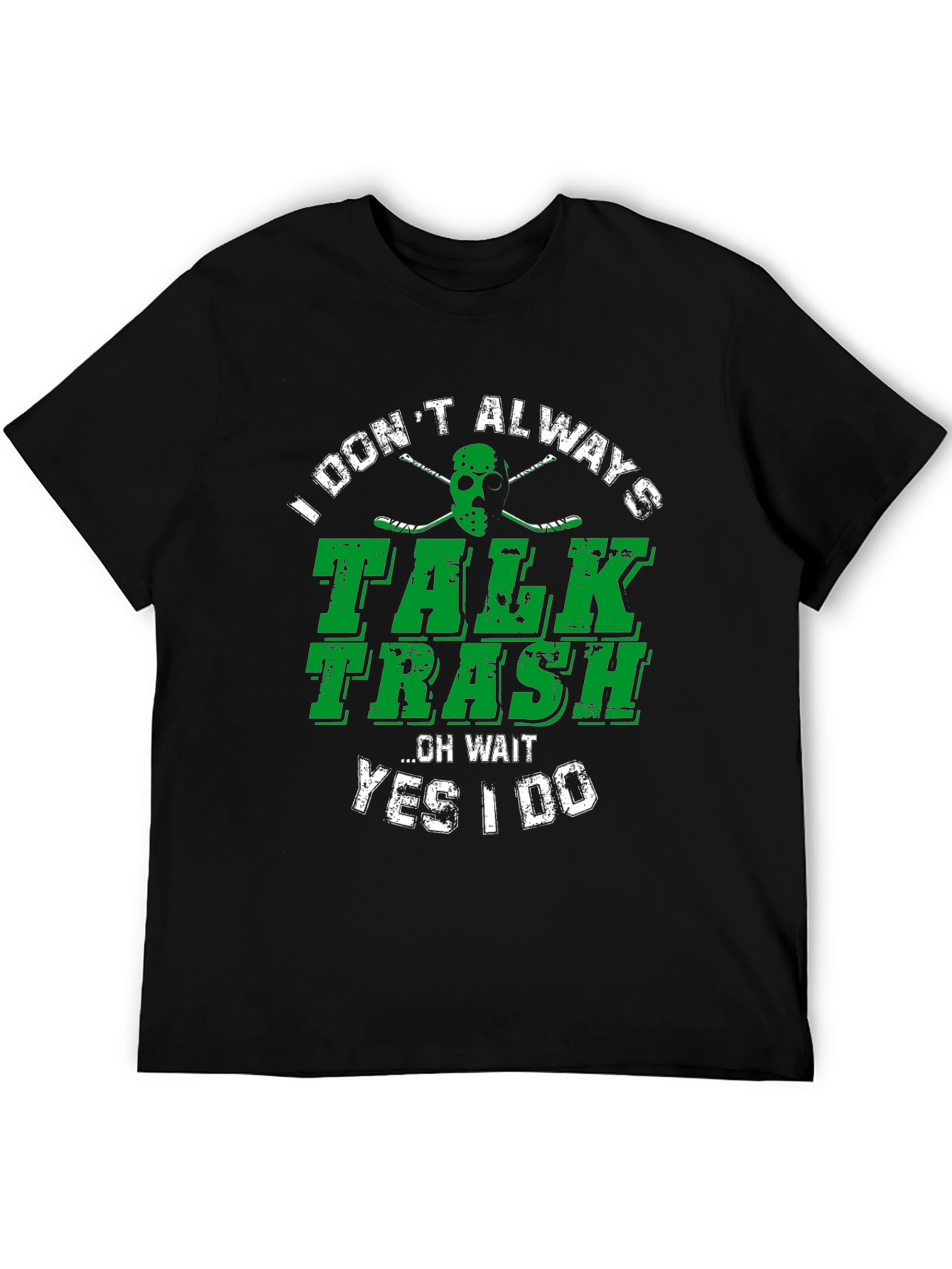 Talk Trash T-Shirt - Funny Hockey Jason Mask Tee