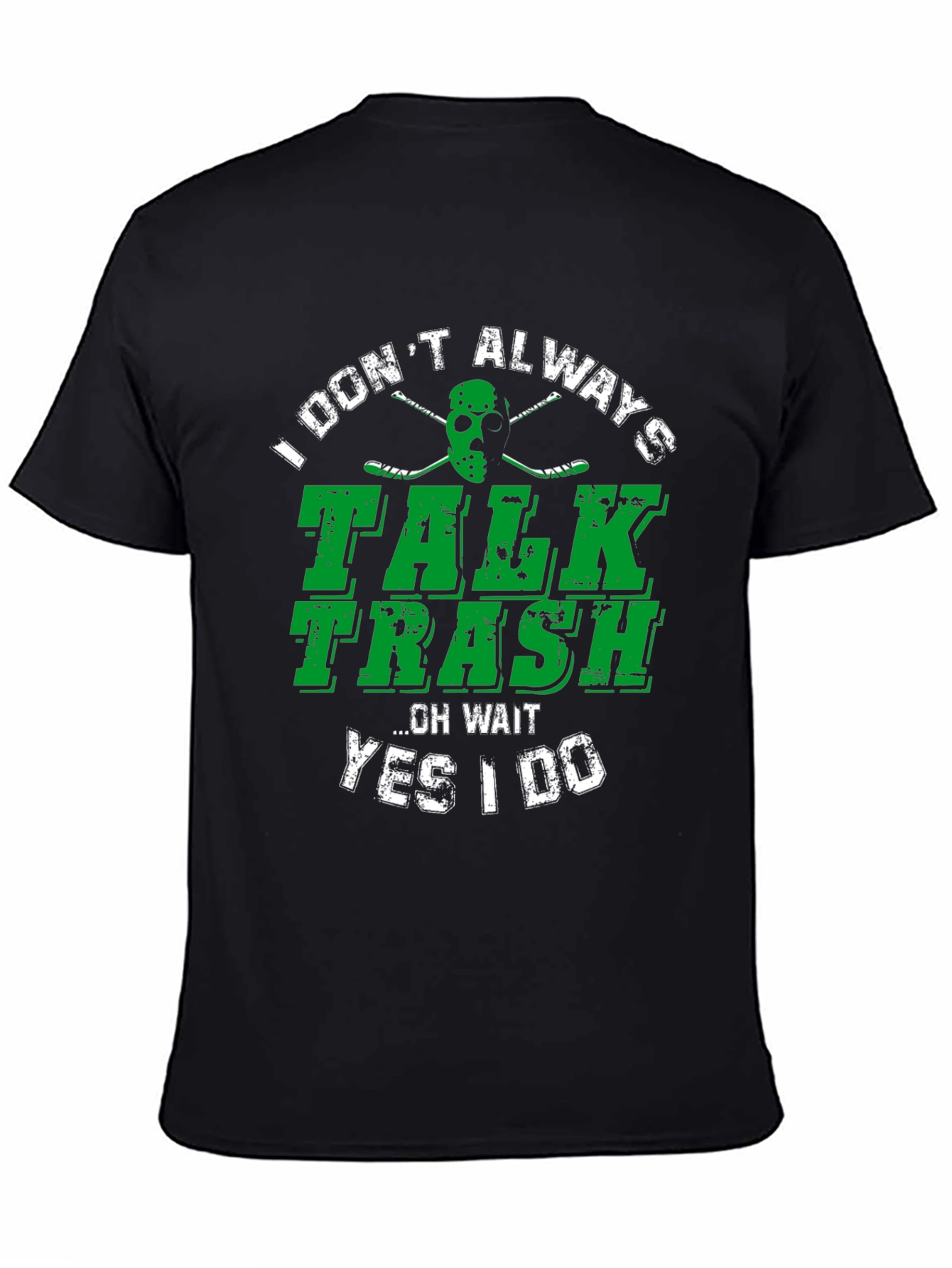 Talk Trash T-Shirt - Funny Hockey Jason Mask Tee