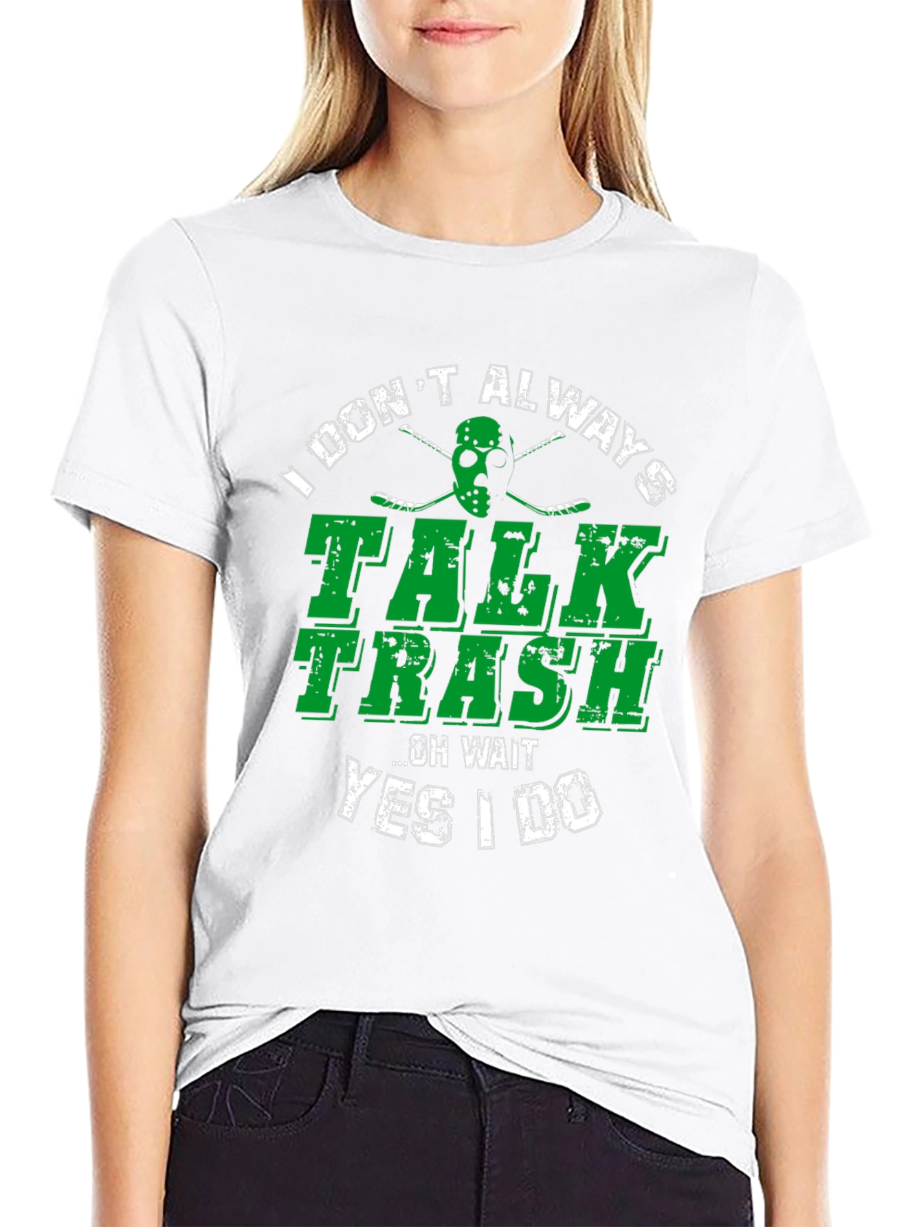 Talk Trash T-Shirt - Funny Hockey Jason Mask Tee