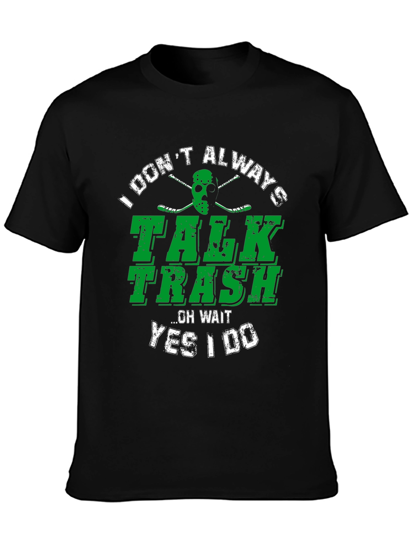 Talk Trash T-Shirt - Funny Hockey Jason Mask Tee
