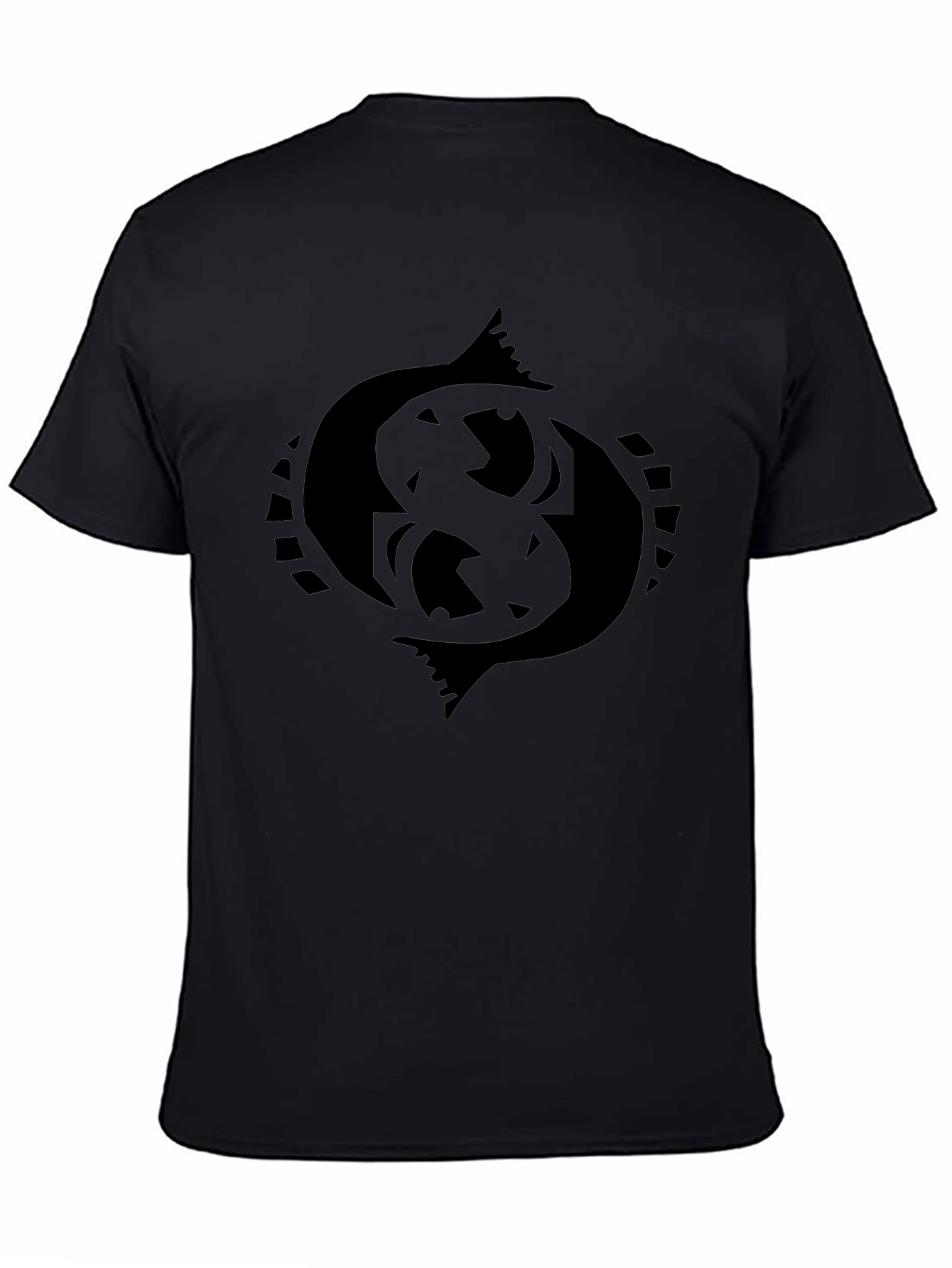 Black Pisces Symbol Graphic Tee
