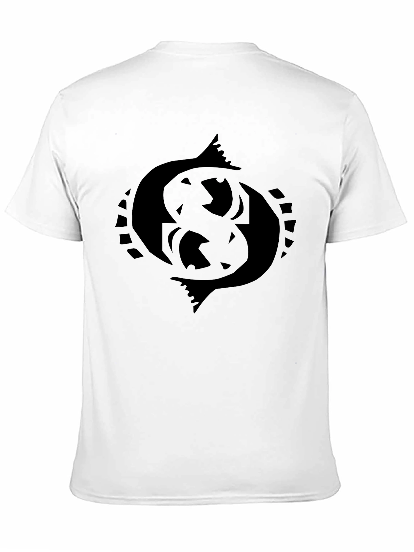 Black Pisces Symbol Graphic Tee