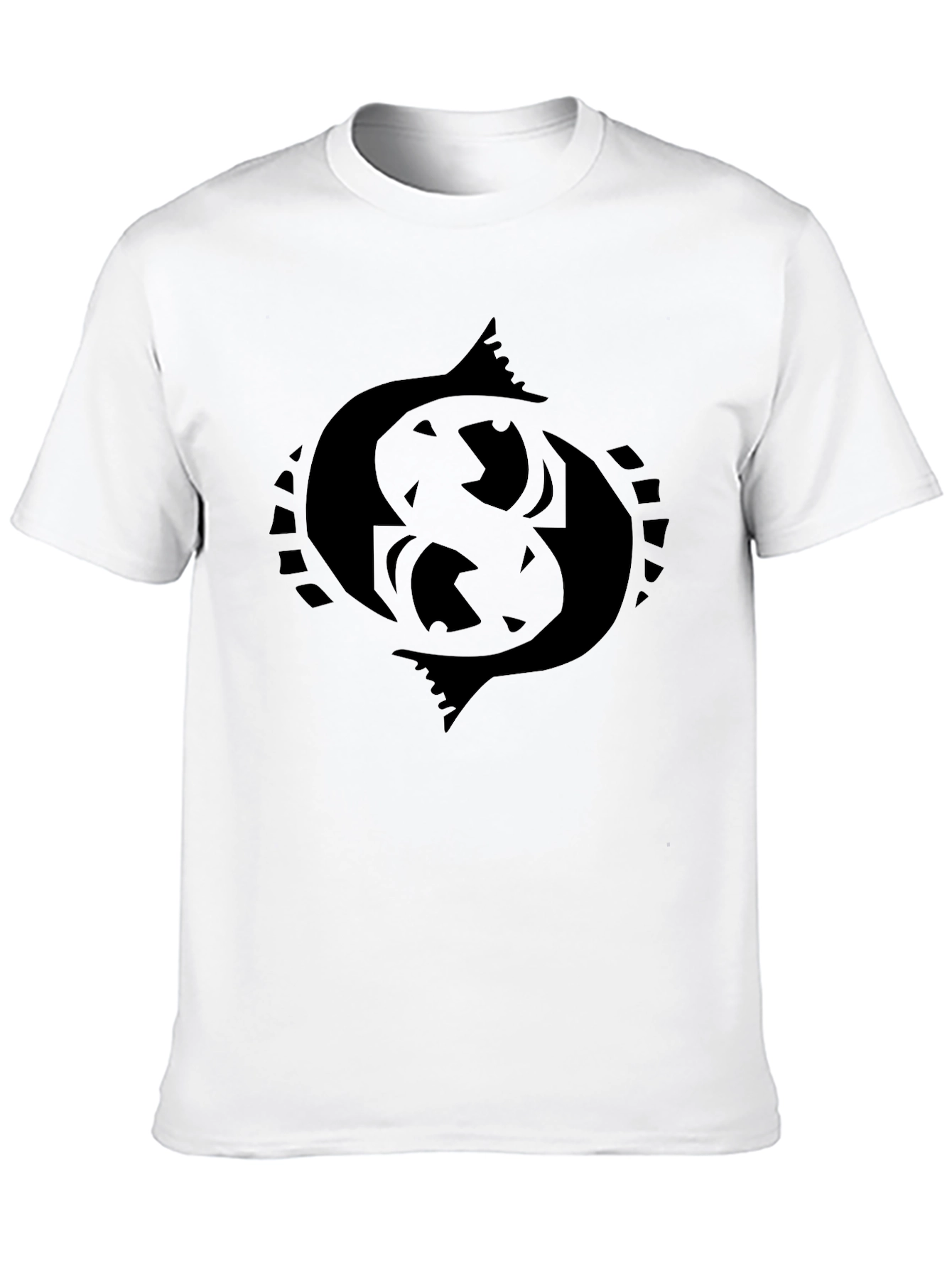 Black Pisces Symbol Graphic Tee