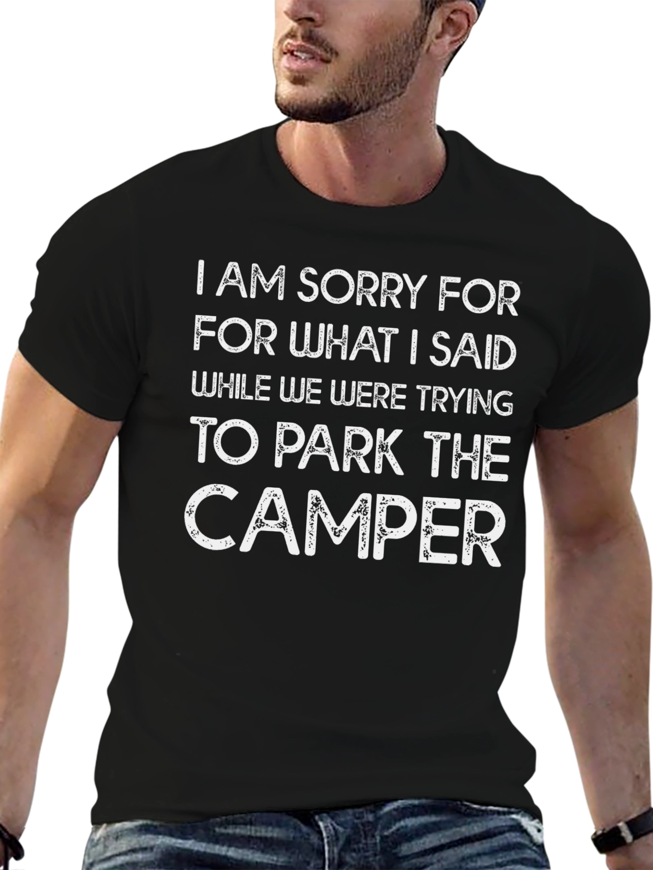 Camper Parking Apology T-Shirt - Funny Camping Tee