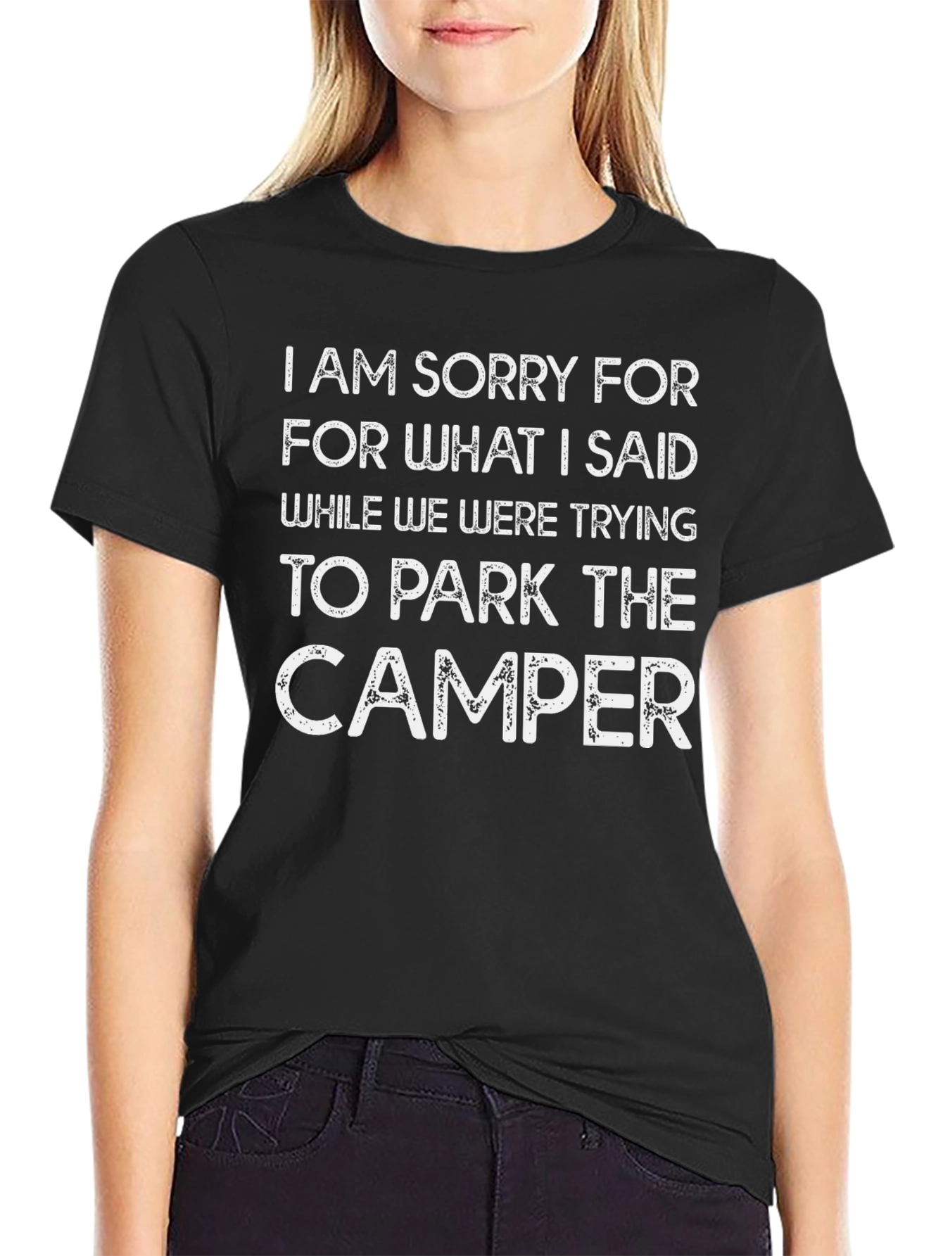 Camper Parking Apology T-Shirt - Funny Camping Tee
