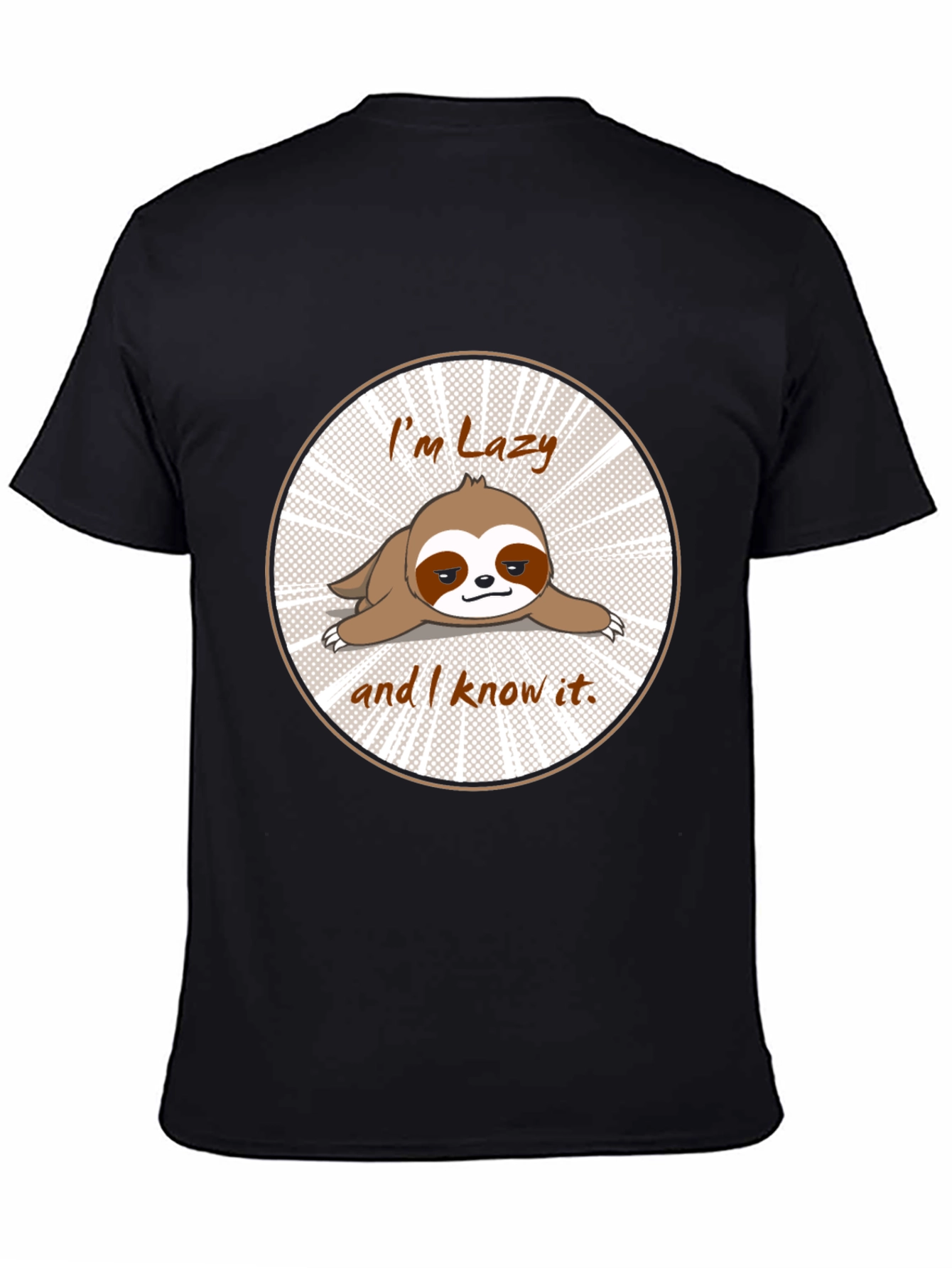 Lazy Sloth T-Shirt Funny Graphic Tee