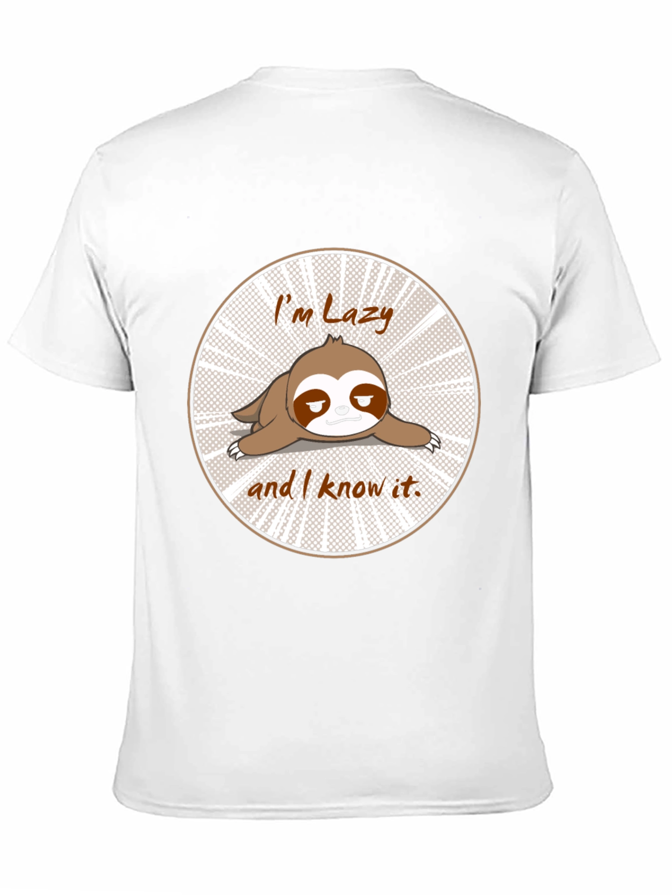 Lazy Sloth T-Shirt Funny Graphic Tee