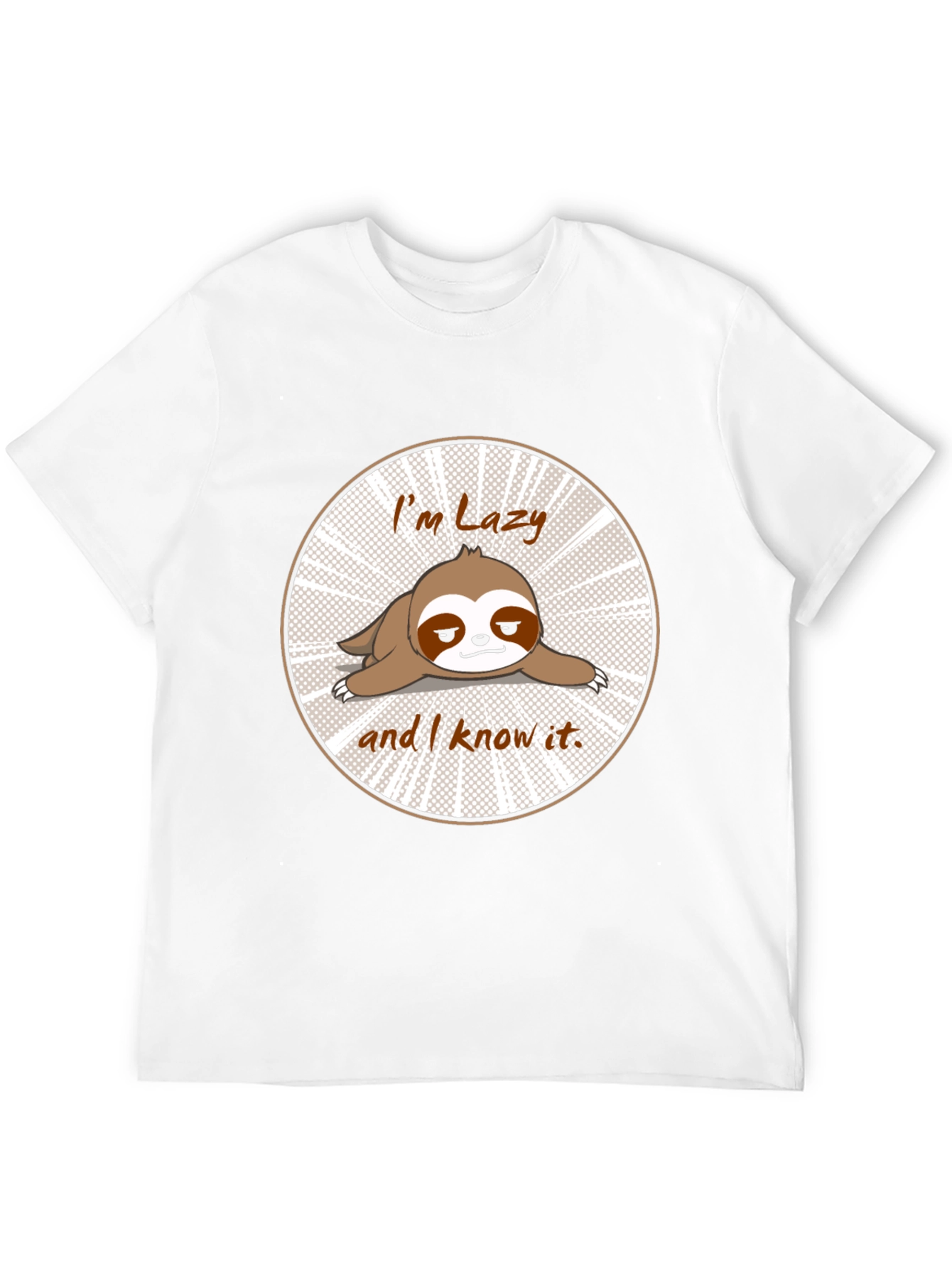 Lazy Sloth T-Shirt Funny Graphic Tee
