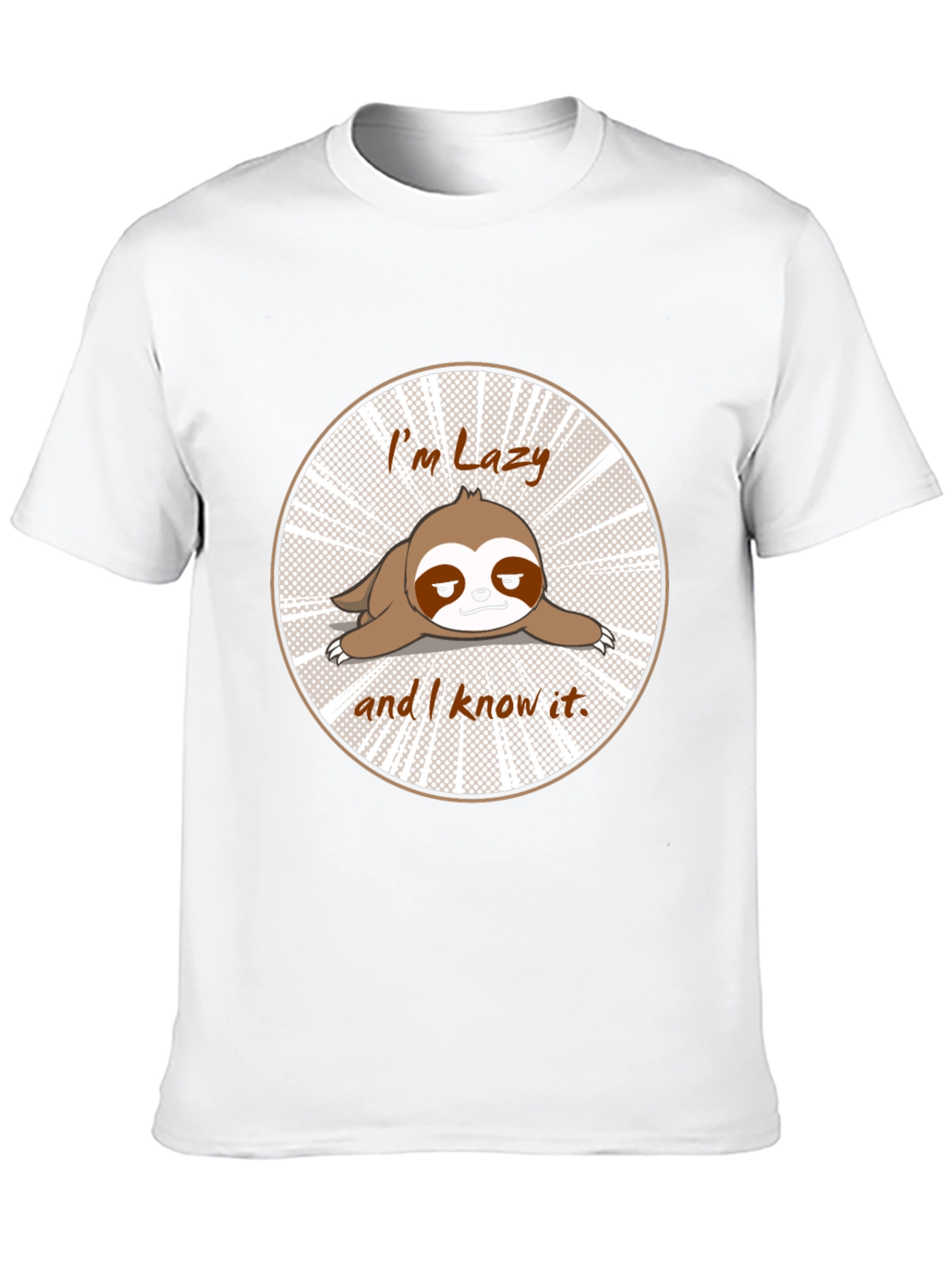 Lazy Sloth T-Shirt Funny Graphic Tee