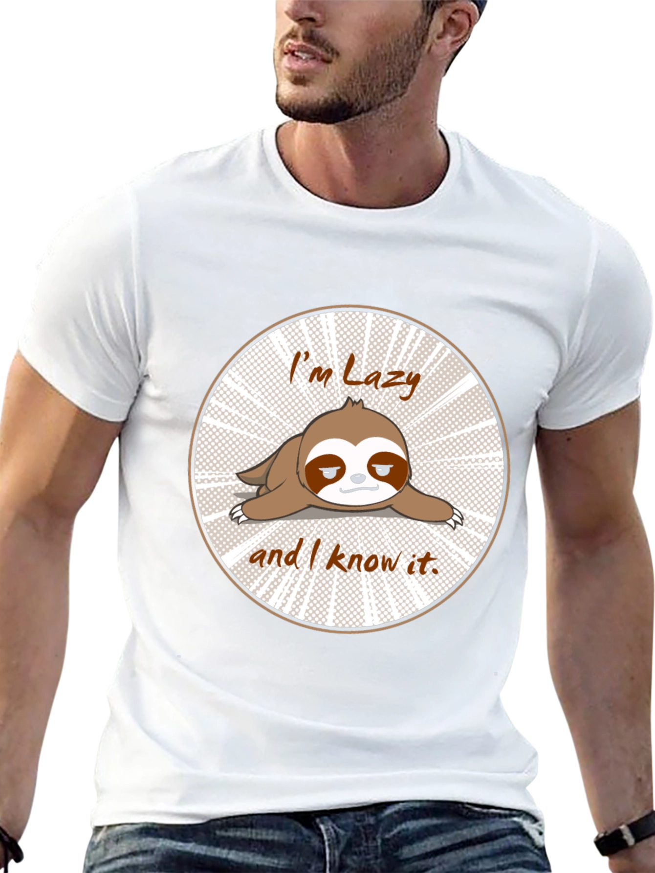 Lazy Sloth T-Shirt Funny Graphic Tee