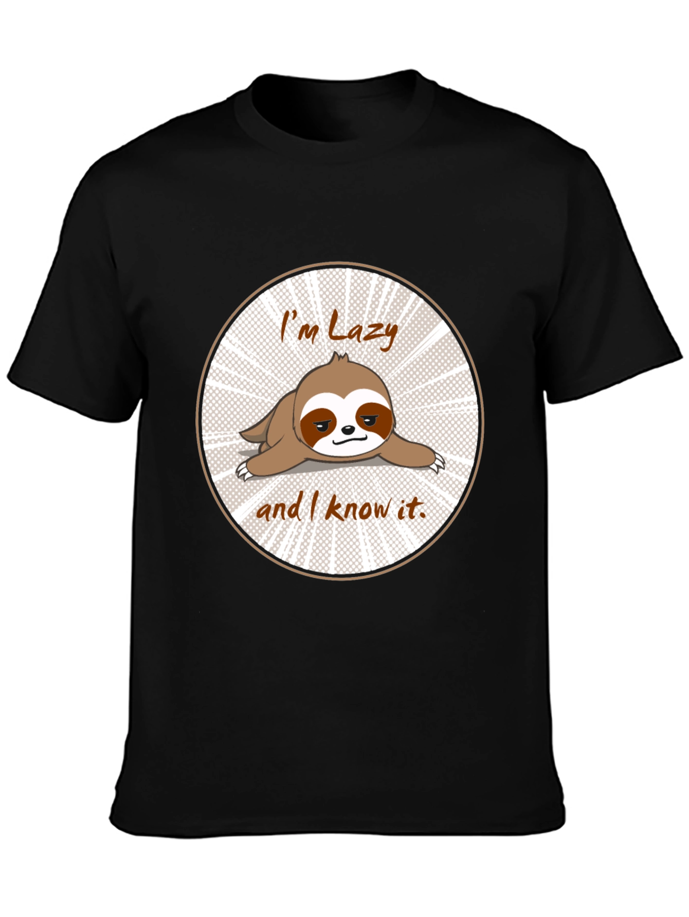 Lazy Sloth T-Shirt Funny Graphic Tee