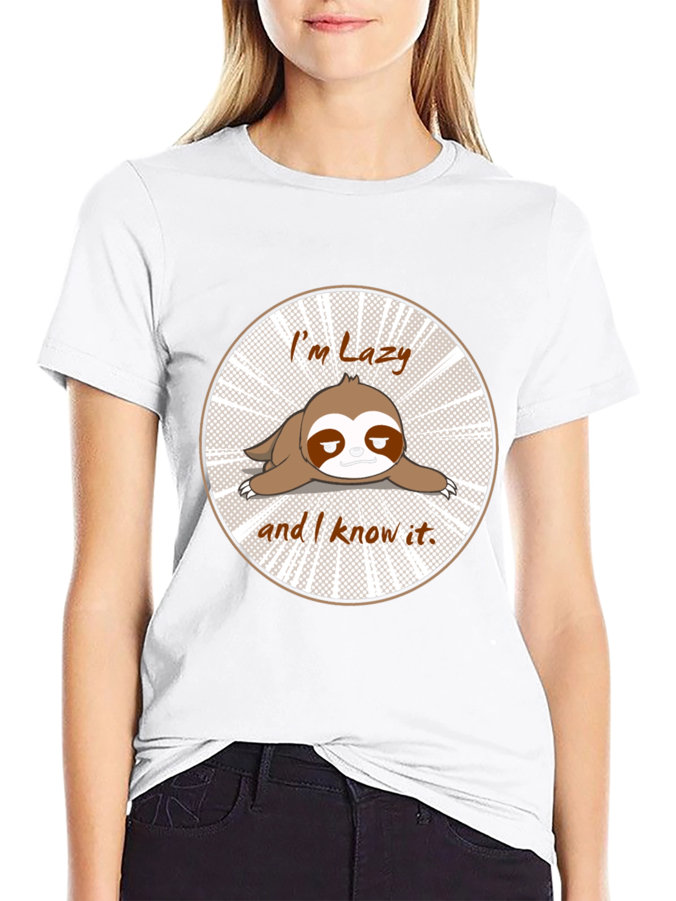 Lazy Sloth T-Shirt Funny Graphic Tee