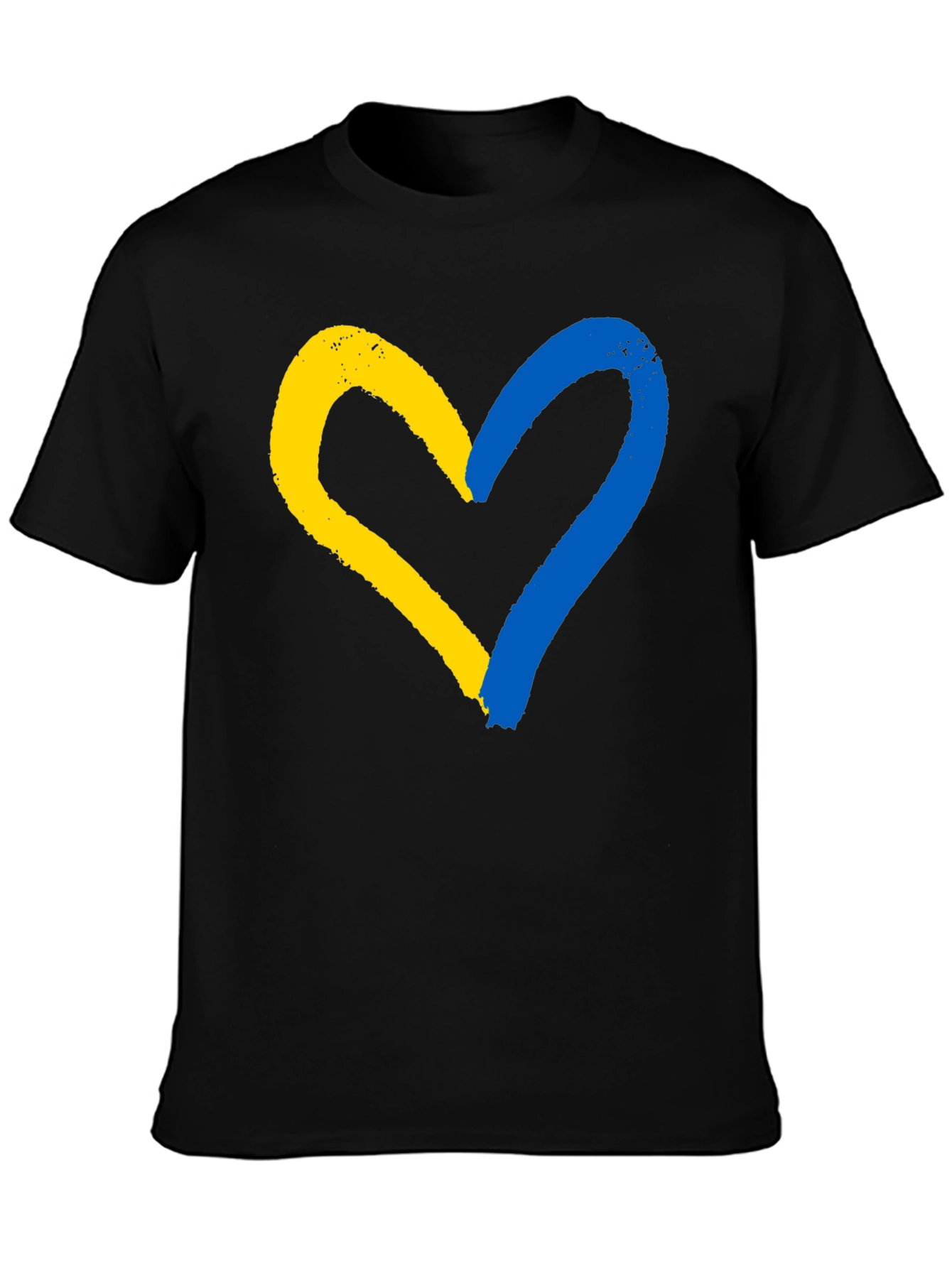 Ukraine Flag Heart T-Shirt - Support Ukraine