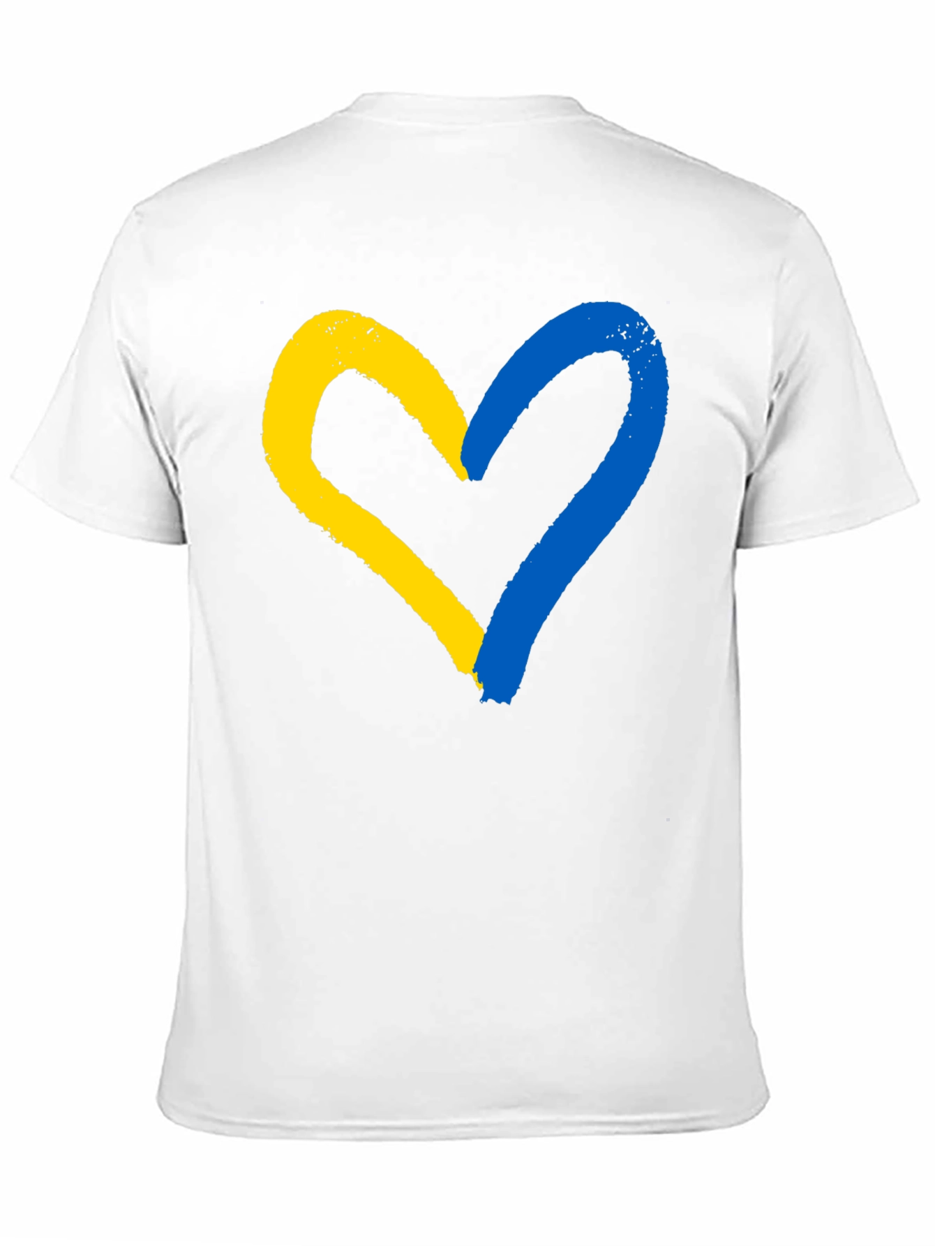 Ukraine Flag Heart T-Shirt - Support Ukraine