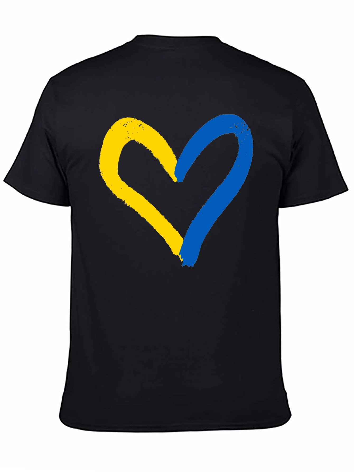Ukraine Flag Heart T-Shirt - Support Ukraine