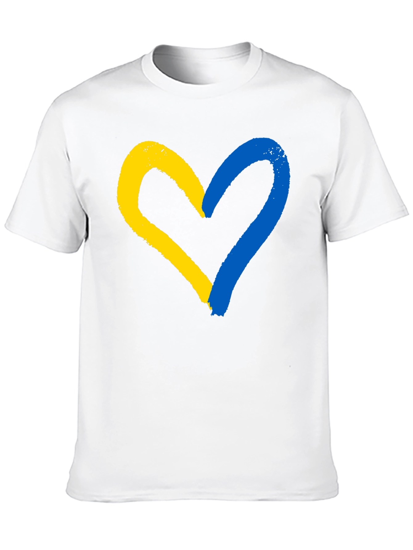 Ukraine Flag Heart T-Shirt - Support Ukraine