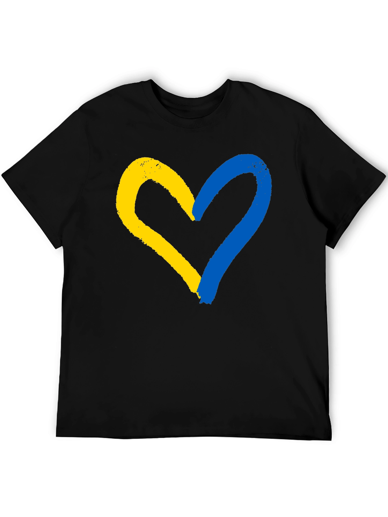 Ukraine Flag Heart T-Shirt - Support Ukraine