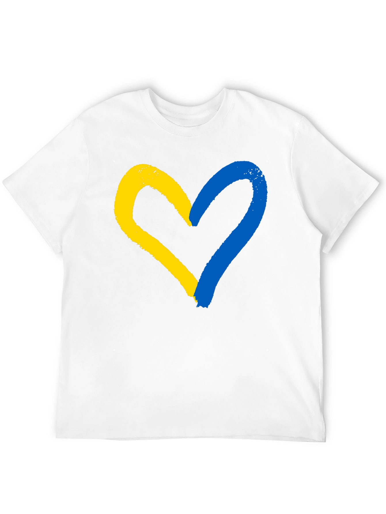 Ukraine Flag Heart T-Shirt - Support Ukraine