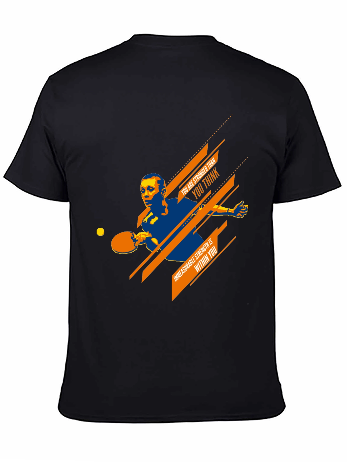 Motivational Table Tennis T-Shirt for Athletes
