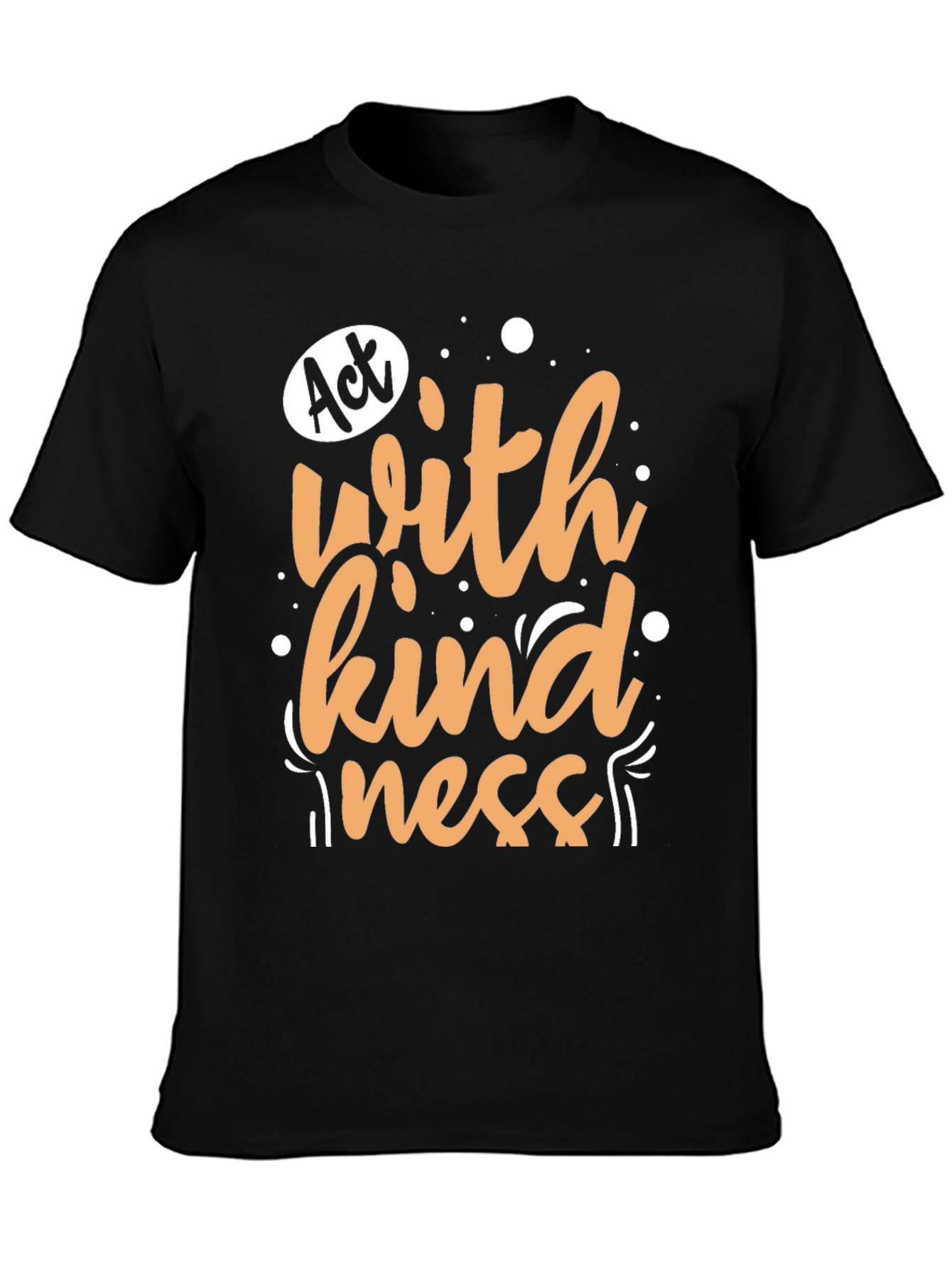 Act With Kindness Graphic Tee - Black
