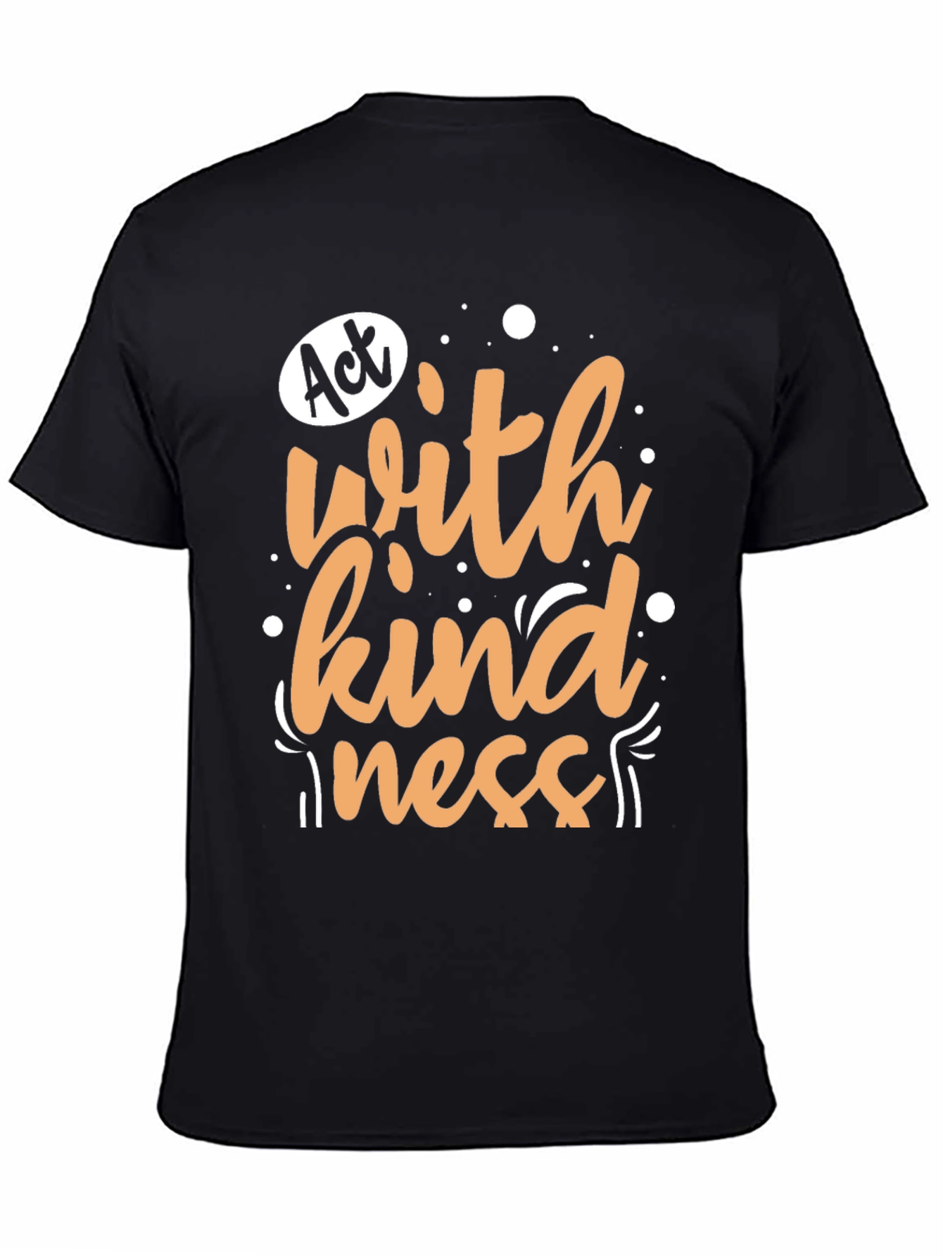 Act With Kindness Graphic Tee - Black