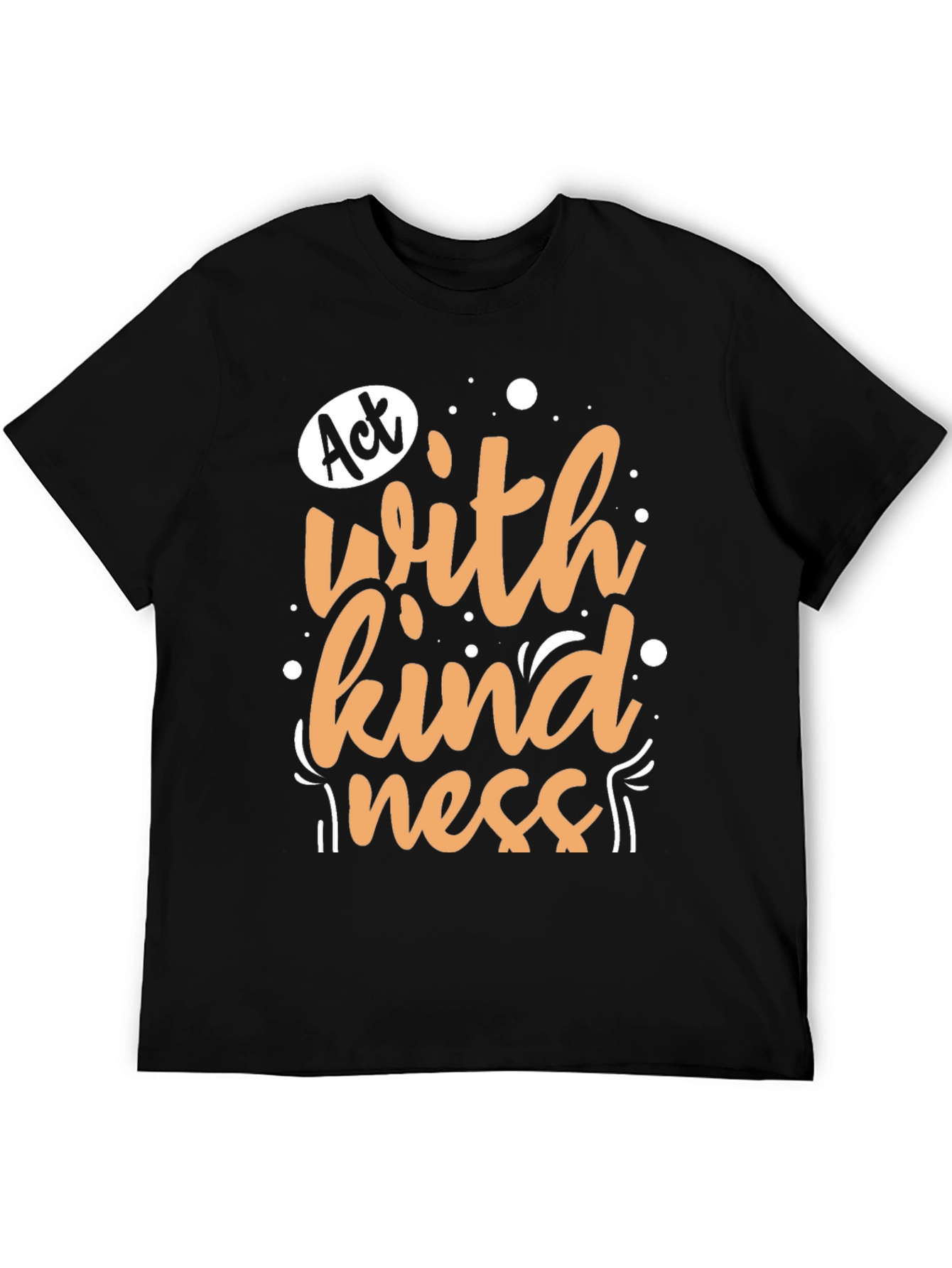 Act With Kindness Graphic Tee - Black