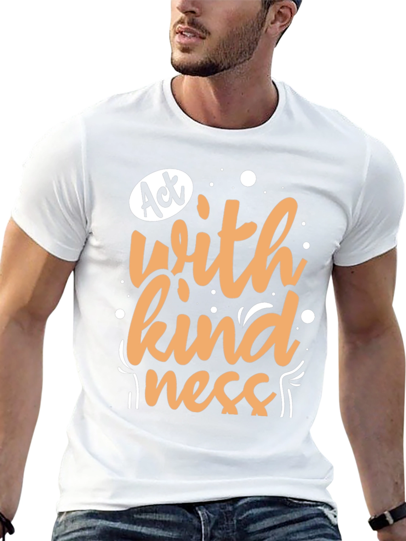 Act With Kindness Graphic Tee - Black