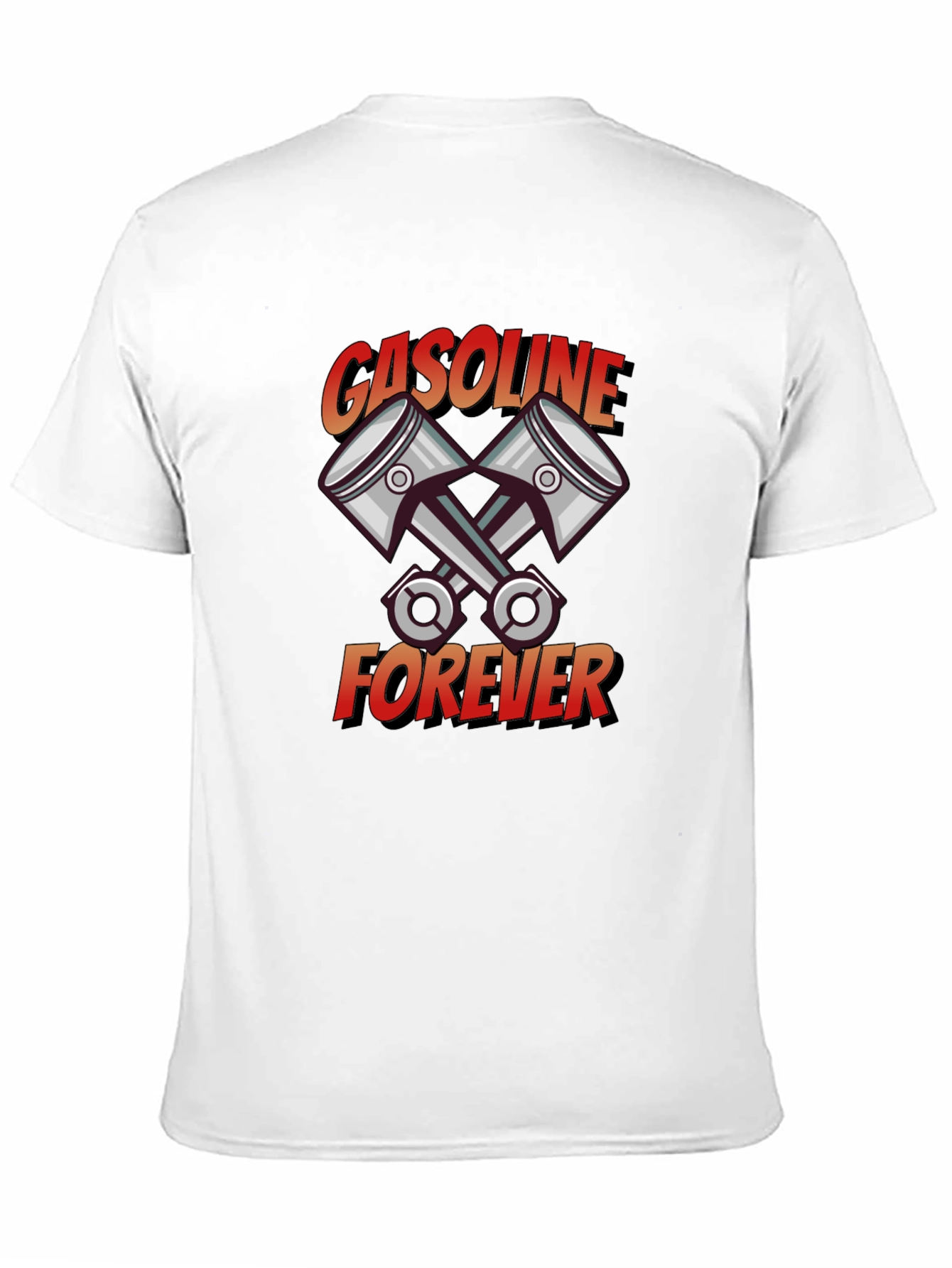Gasoline Forever Black Graphic T-Shirt