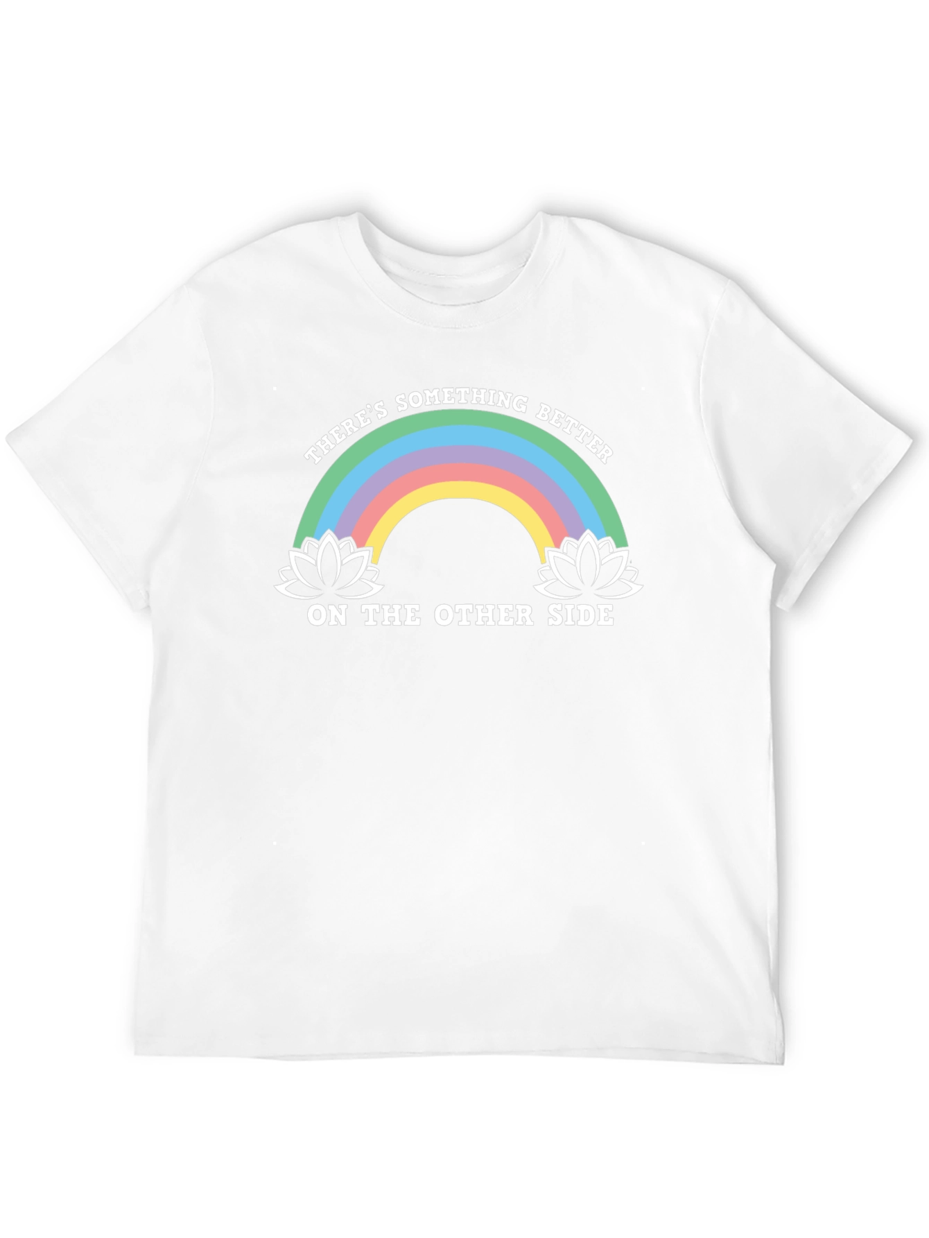 Rainbow Lotus Something Better Black T-Shirt