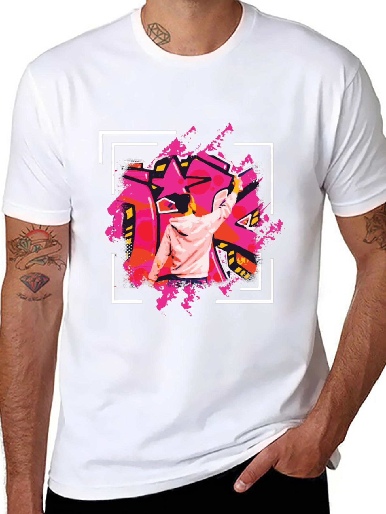 Graffiti Artist Graphic Tee - Urban Style