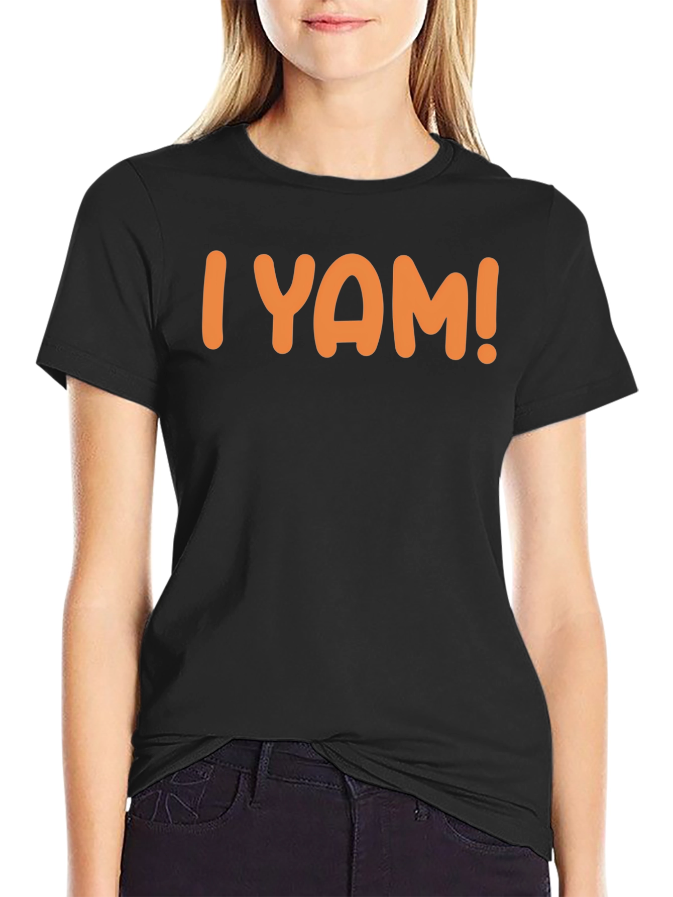 I Yam! Funny Graphic Tee - Black