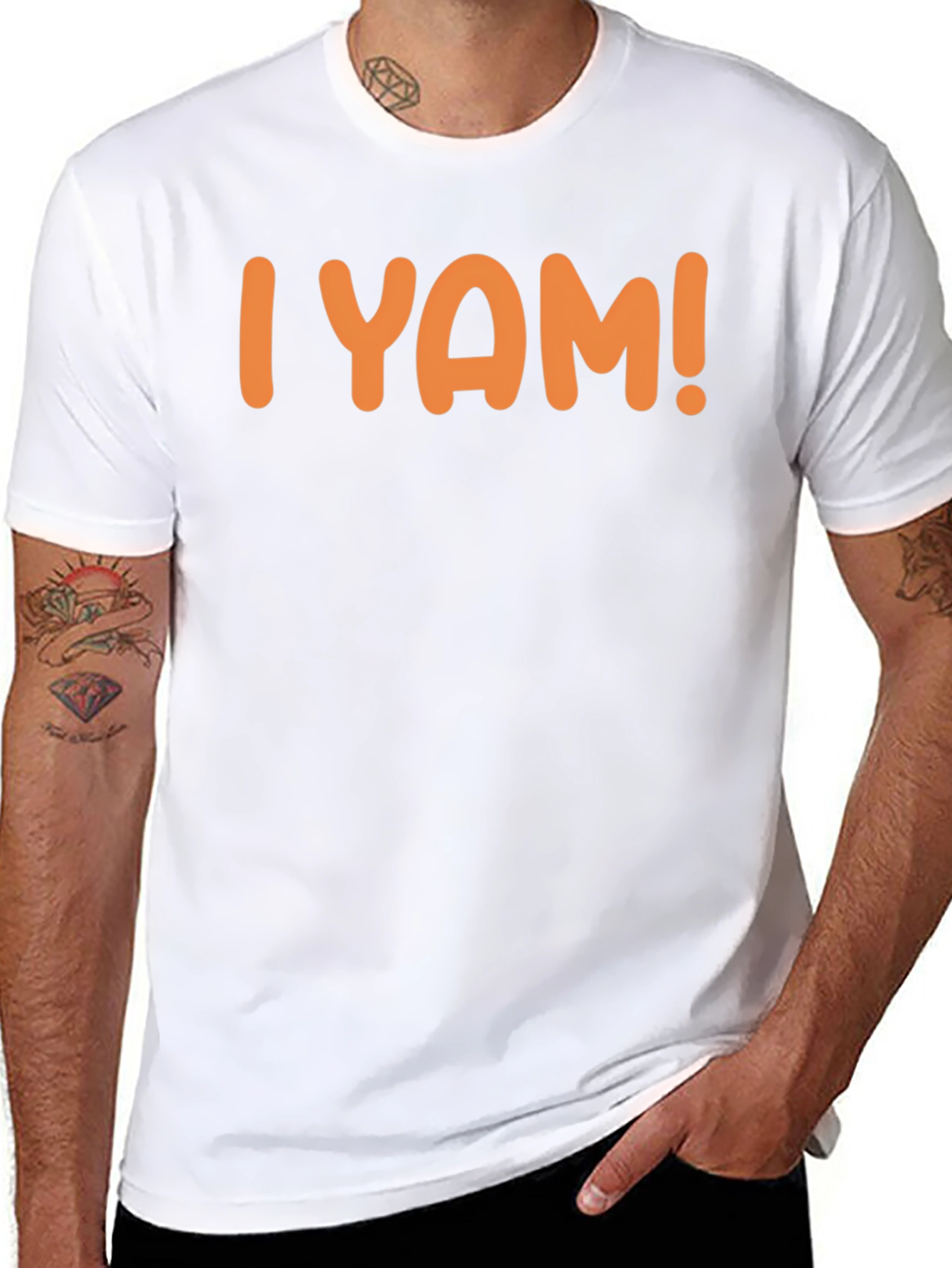 I Yam! Funny Graphic Tee - Black
