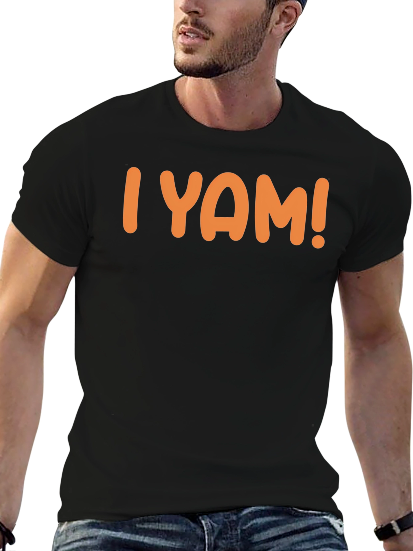 I Yam! Funny Graphic Tee - Black