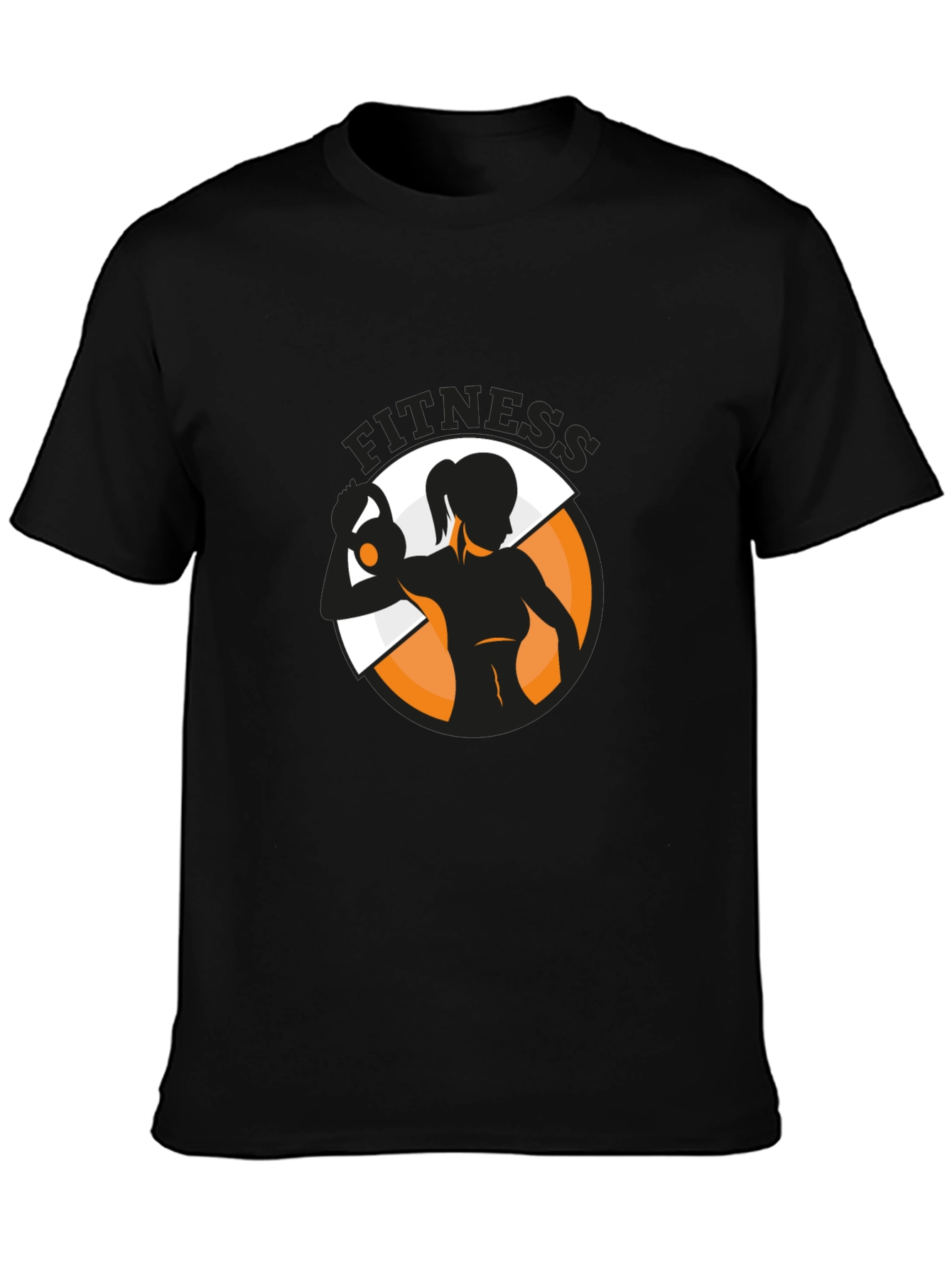 Fitness Graphic Tee - Black Training Shirt