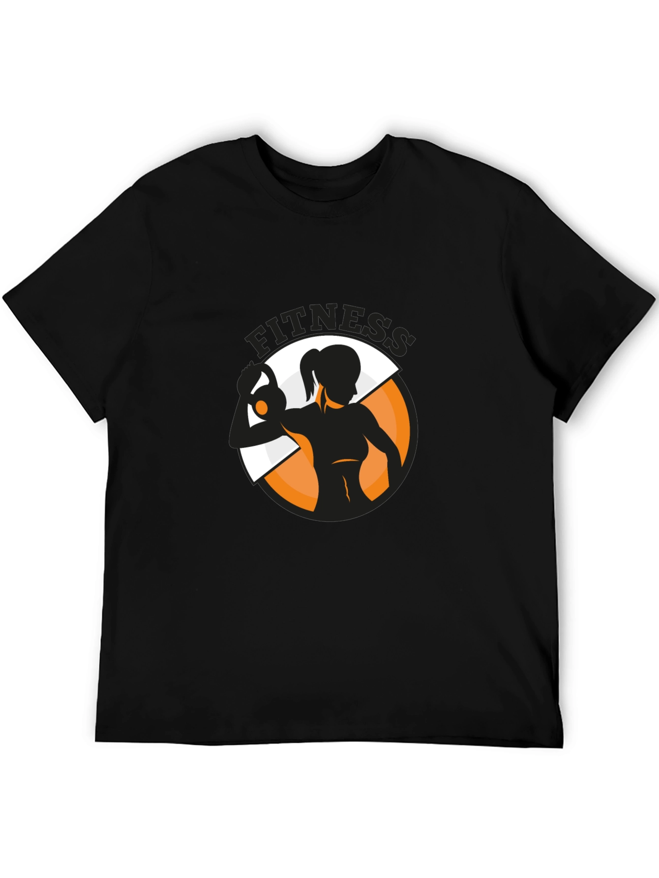 Fitness Graphic Tee - Black Training Shirt