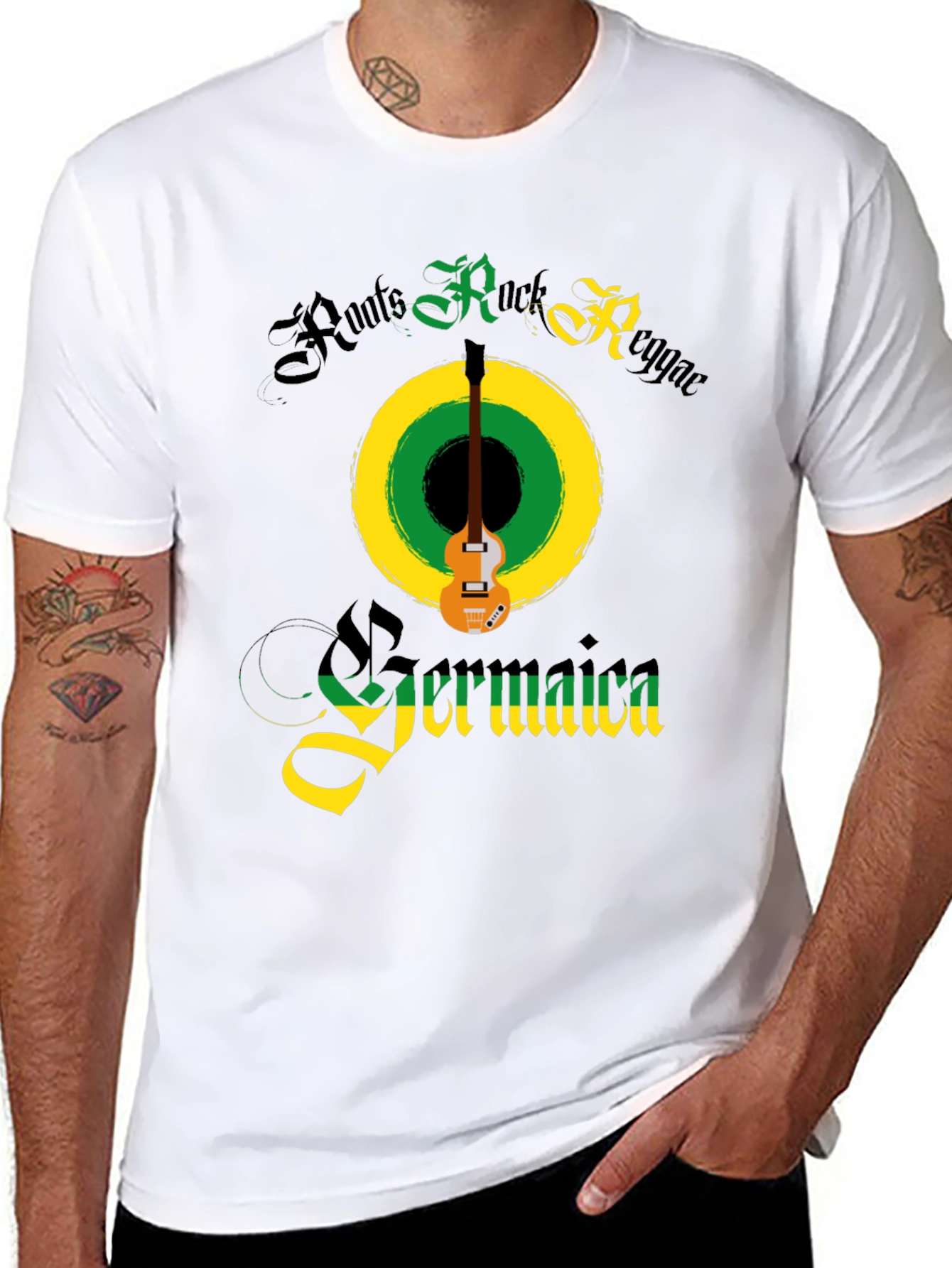 Roots Rock Reggae Jamaica Graphic Tee
