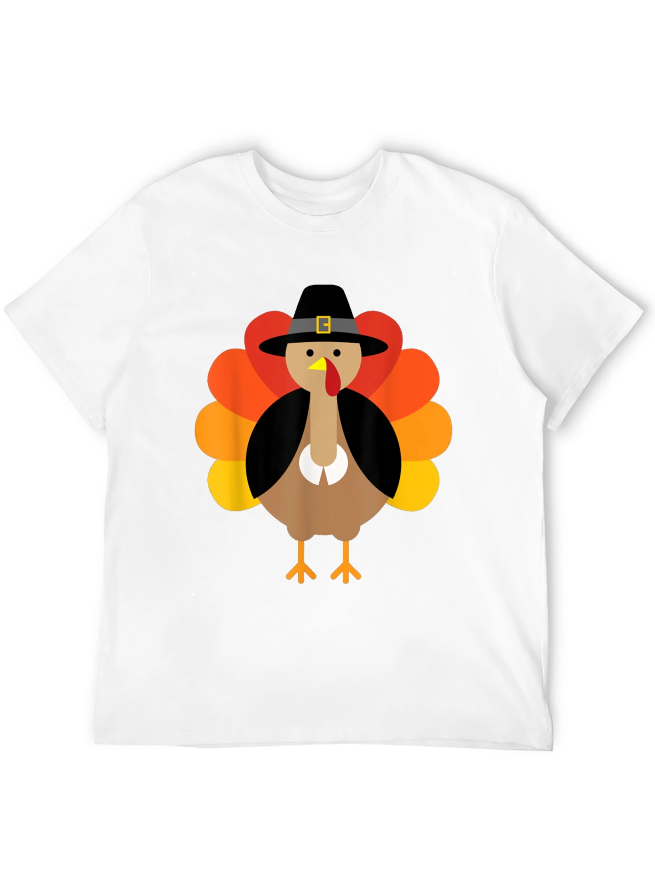 Thanksgiving Turkey Pilgrim Hat T-Shirt