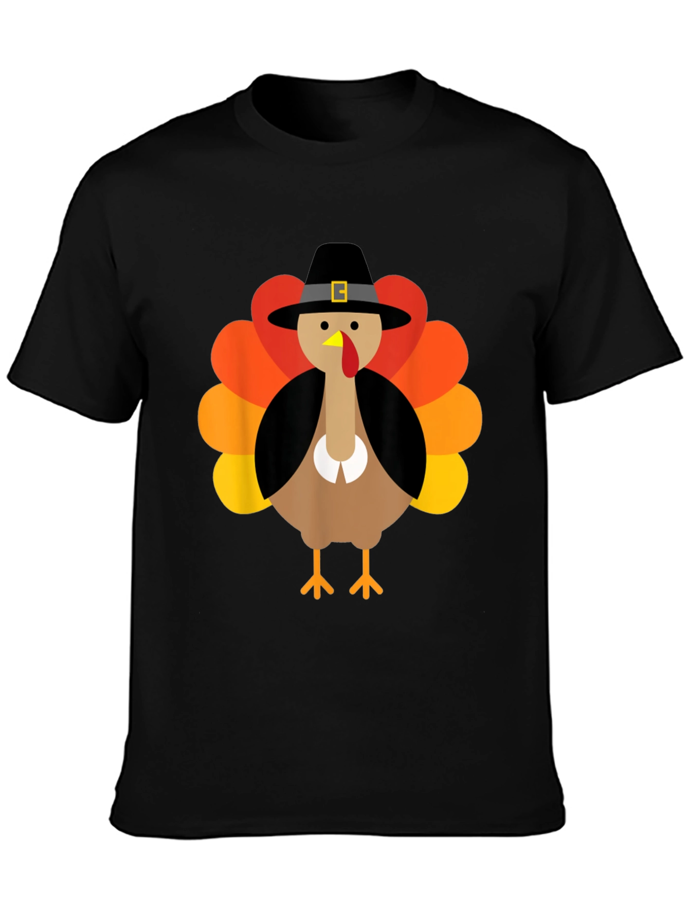 Thanksgiving Turkey Pilgrim Hat T-Shirt